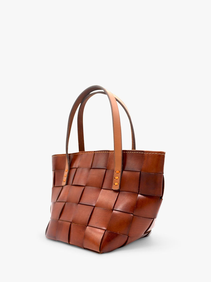 Dragon Diffusion Japan Mini woven leather tote bag (British brand)