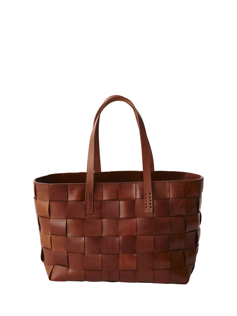 Dragon Diffusion Japan woven leather tote bag (British brand)