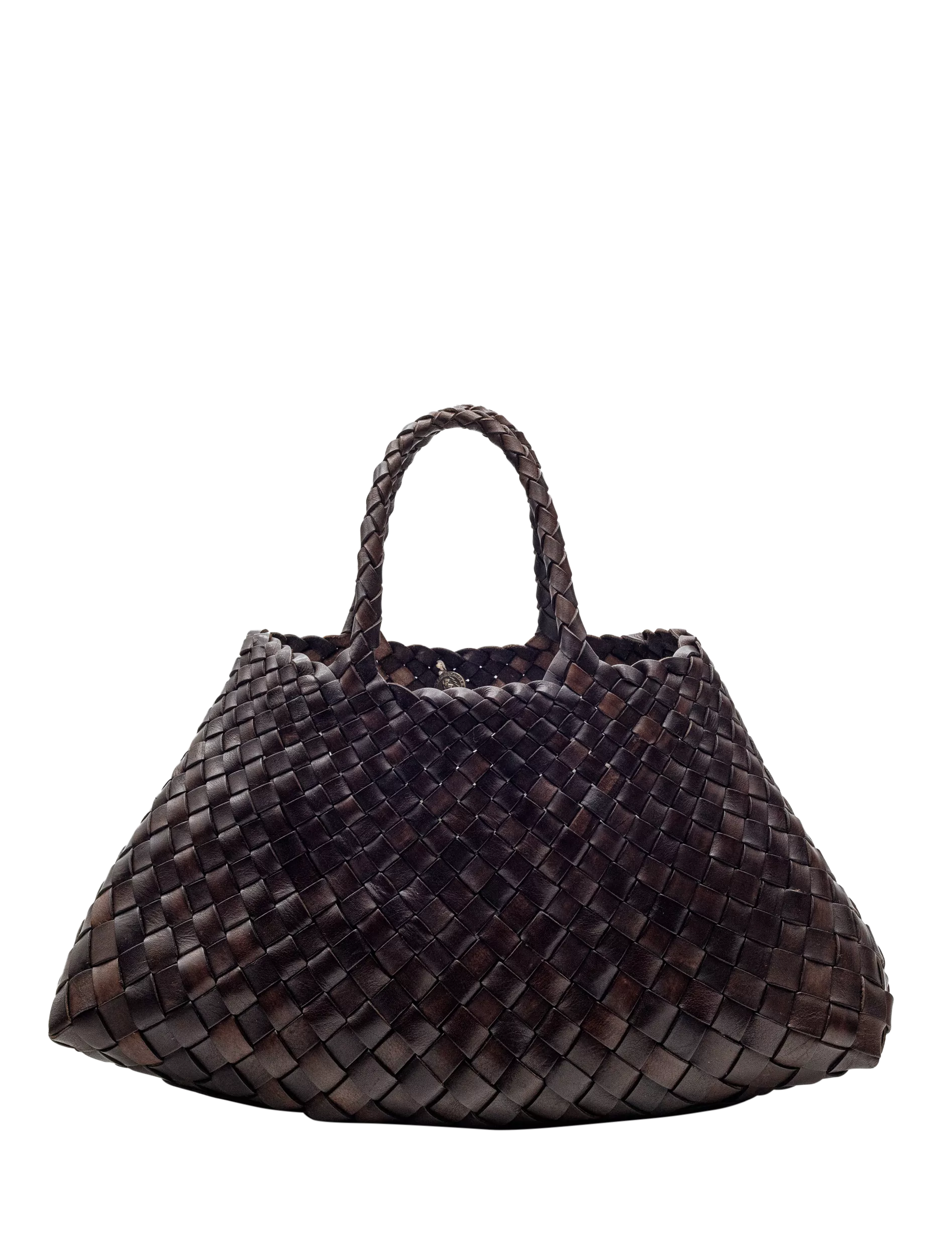 Dragon Diffusion Santa Croce Small Woven Leather Tote Bag