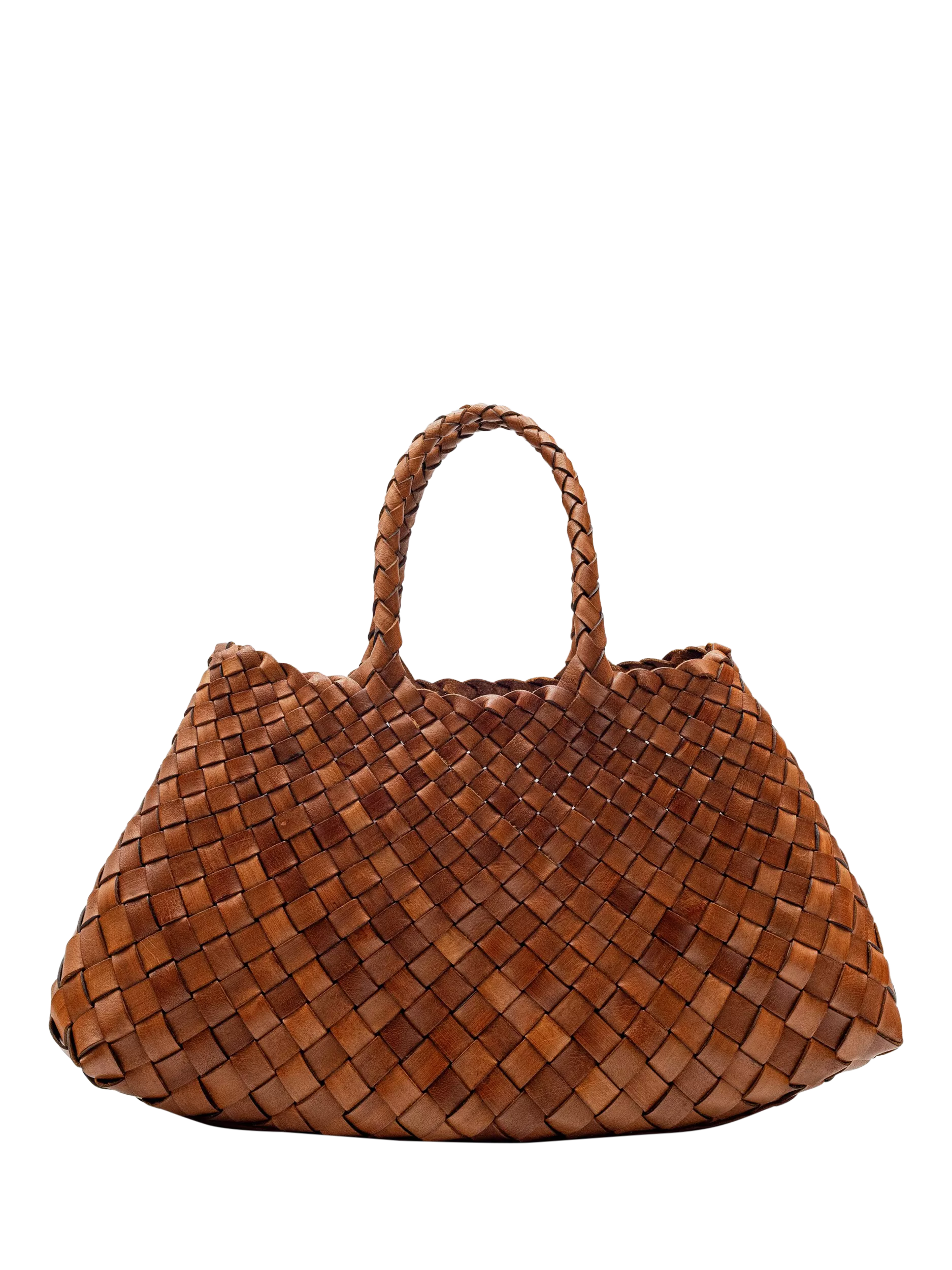 Dragon Diffusion Santa Croce small woven leather tote bag, UK version