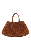 Dragon Diffusion Santa Croce small woven leather tote bag, UK version
