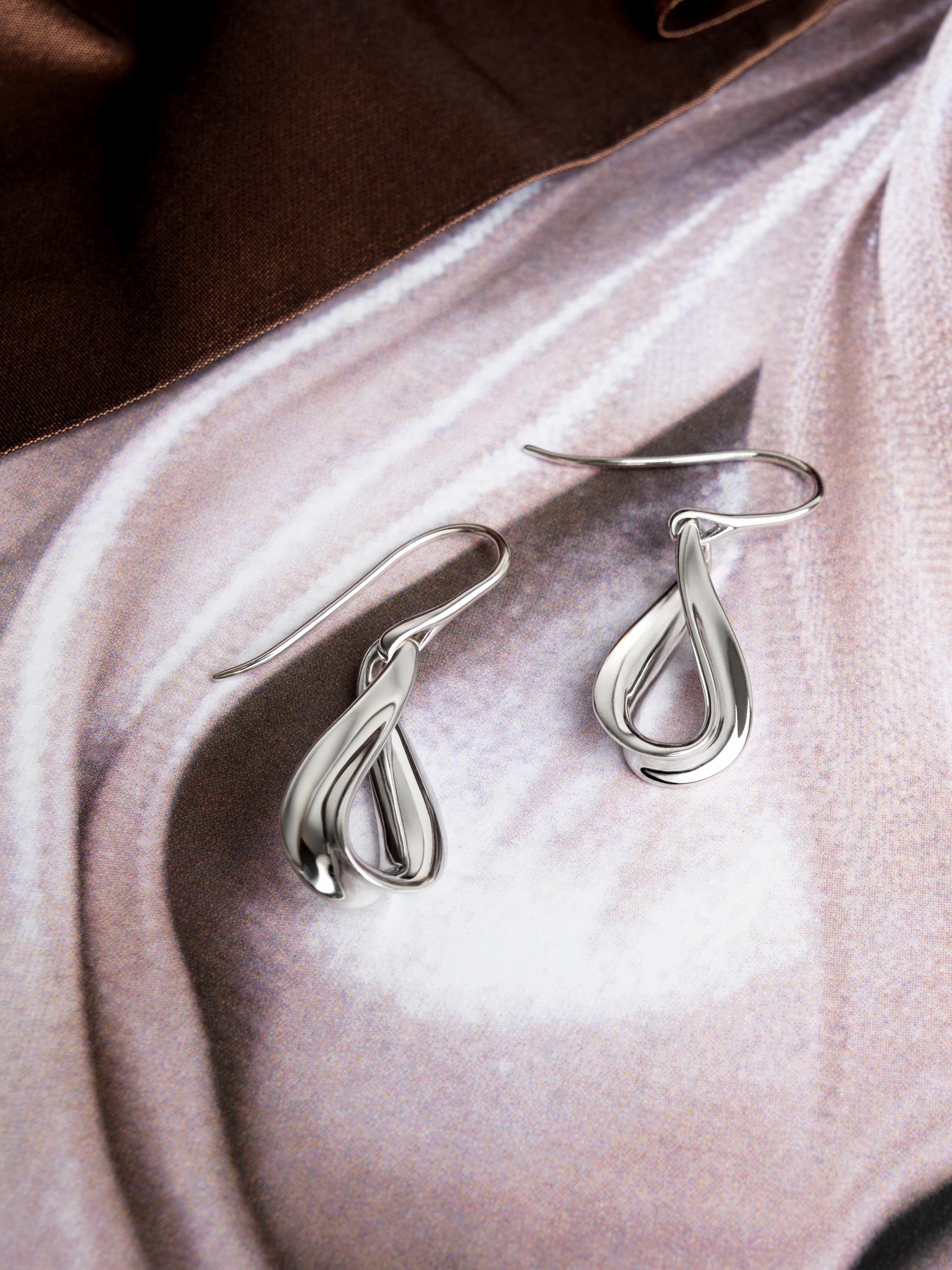 Kit Heath Serenity drop earrings in silver - British product