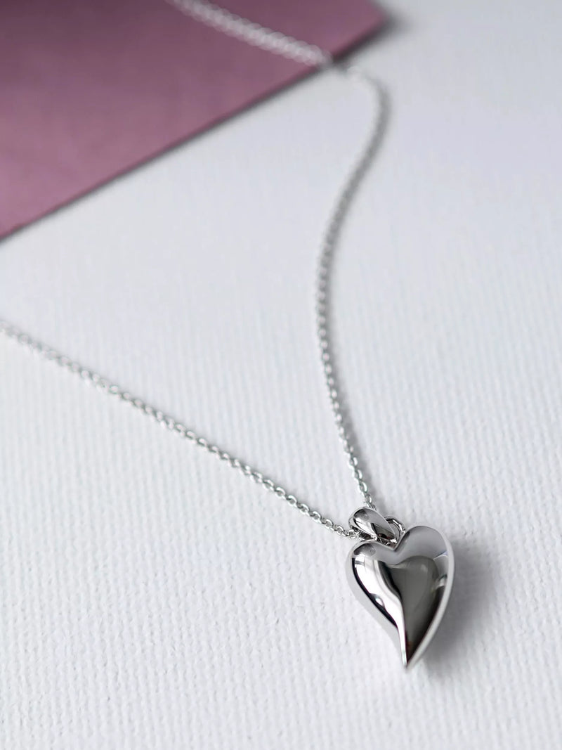 Kit Heath Desire heart pendant necklace sterling silver, imported from the UK