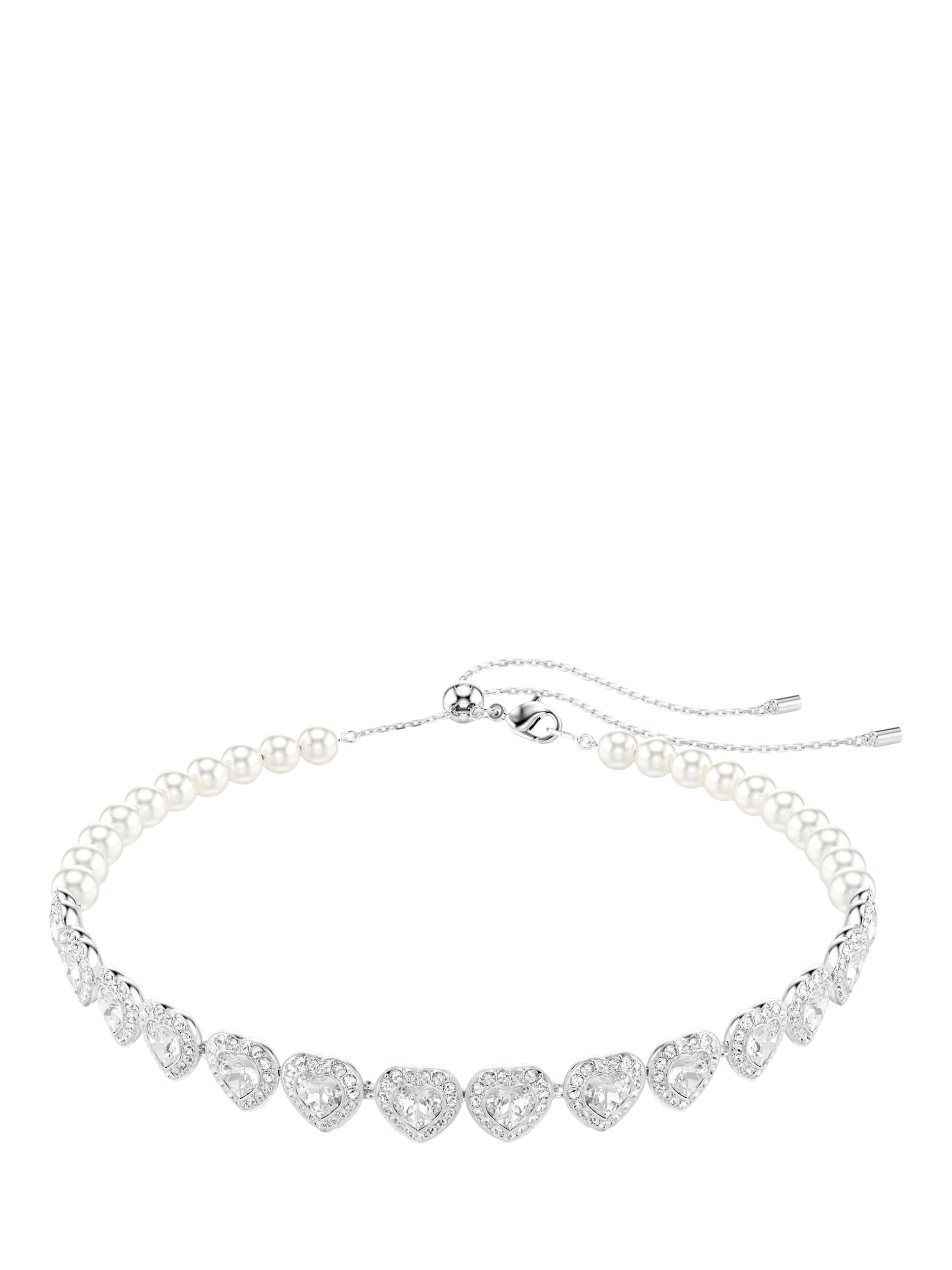 Swarovski Ariana Grande crystal heart and pearls choker necklace (British brand)