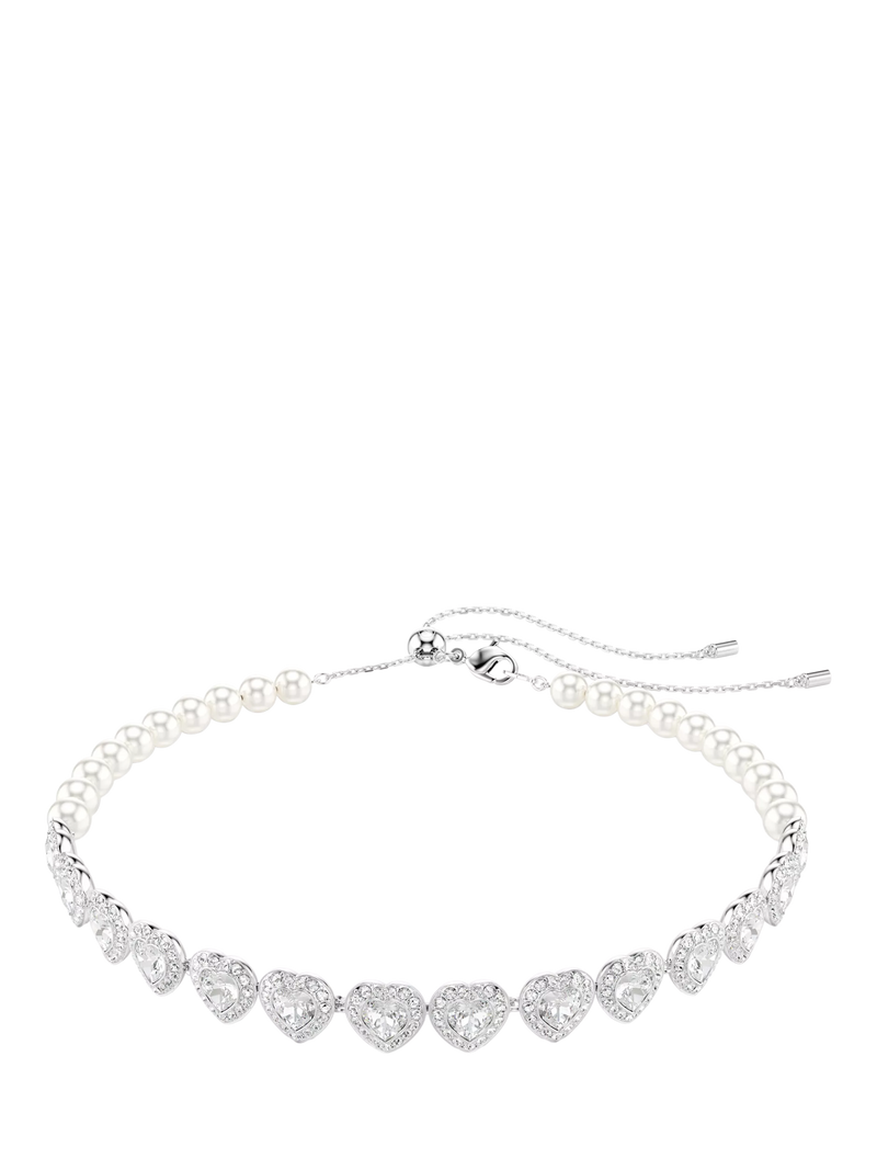 Swarovski Ariana Grande crystal heart and pearls choker necklace (British brand)