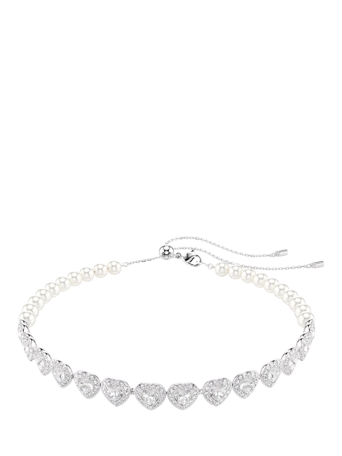 Swarovski Ariana Grande crystal heart and pearls choker necklace (British brand)