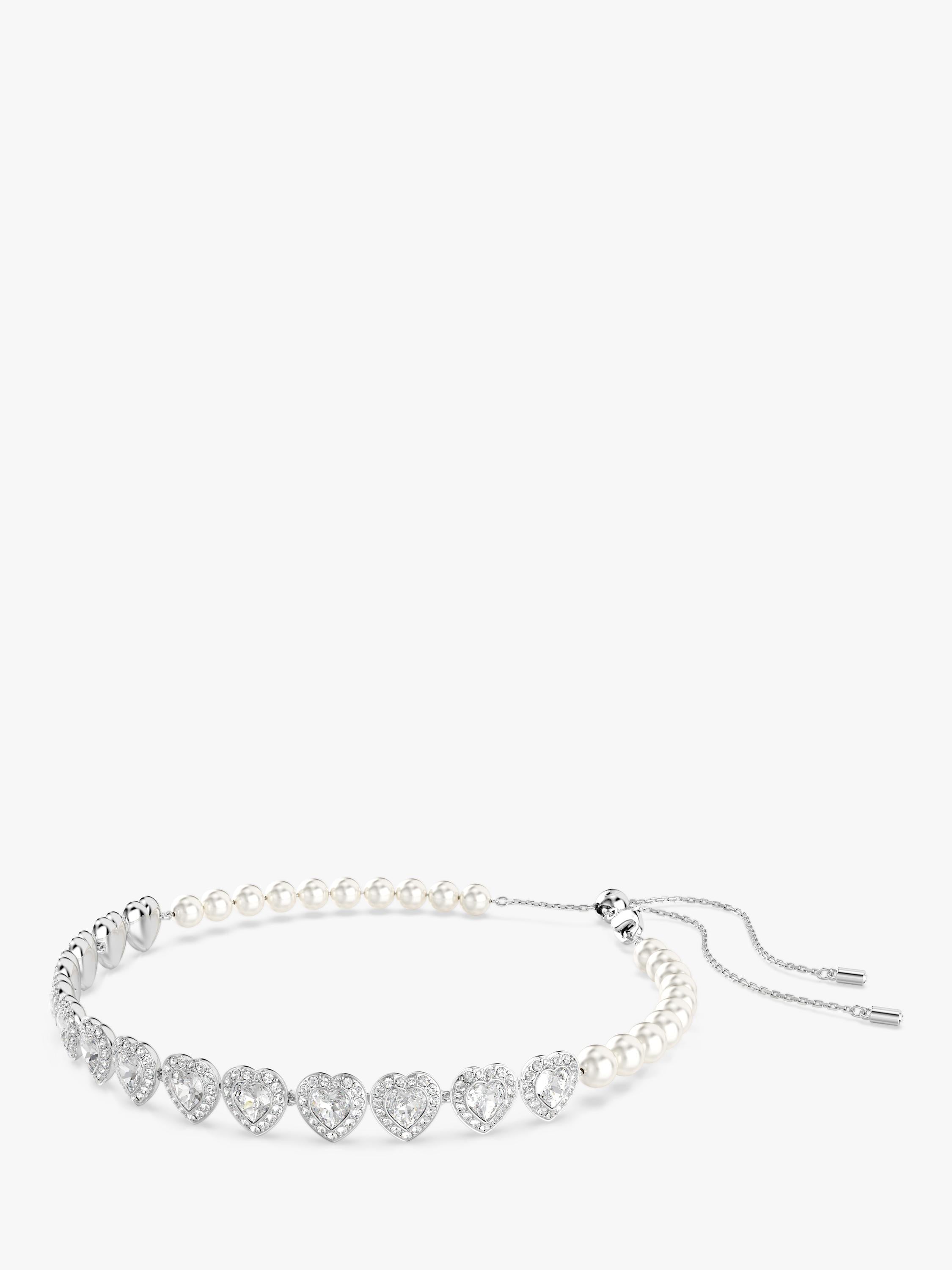 Swarovski Ariana Grande crystal heart and pearls choker necklace (British brand)