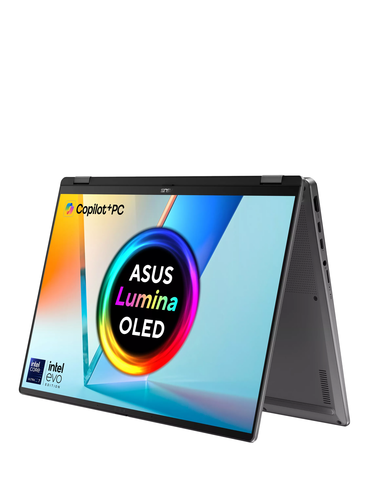 ASUS Vivobook 14 Flip convertible laptop in grey, UK version