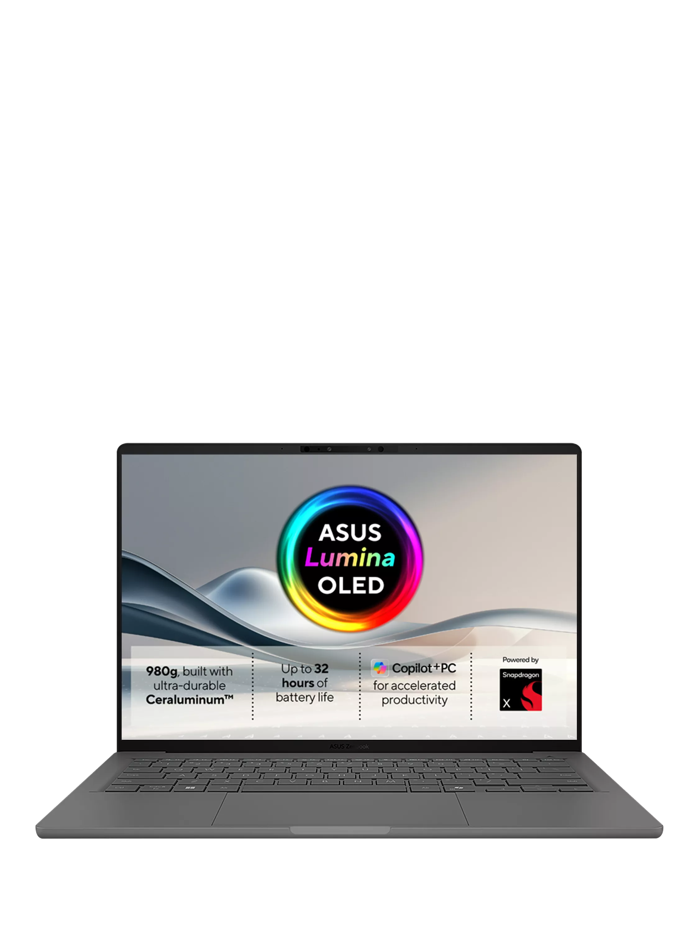 ASUS Zenbook Snapdragon X 16GB RAM 1TB SSD, imported from the UK