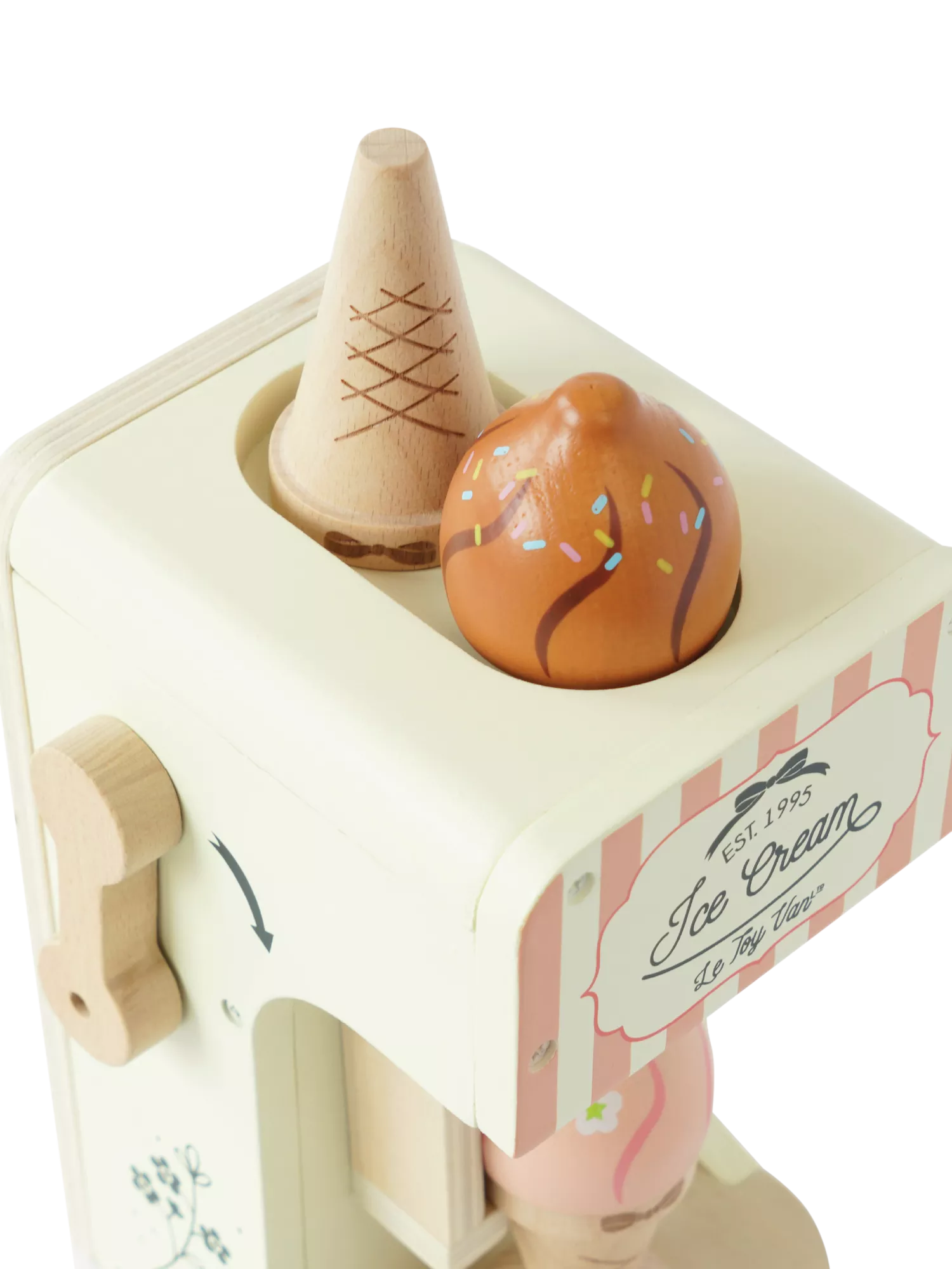 Le Toy Van wooden ice cream maker toy, imported from the UK