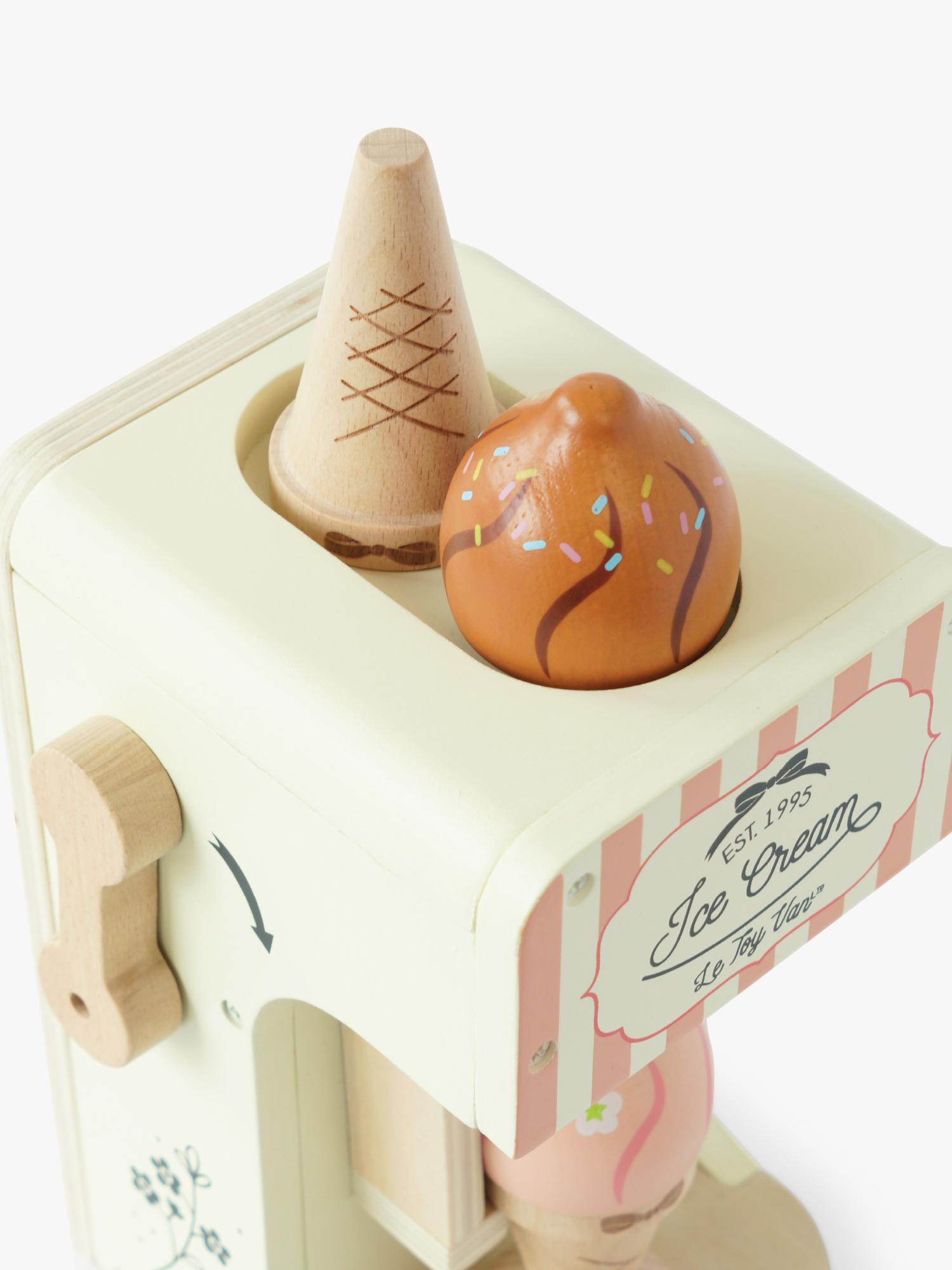 Le Toy Van wooden ice cream maker toy, imported from the UK