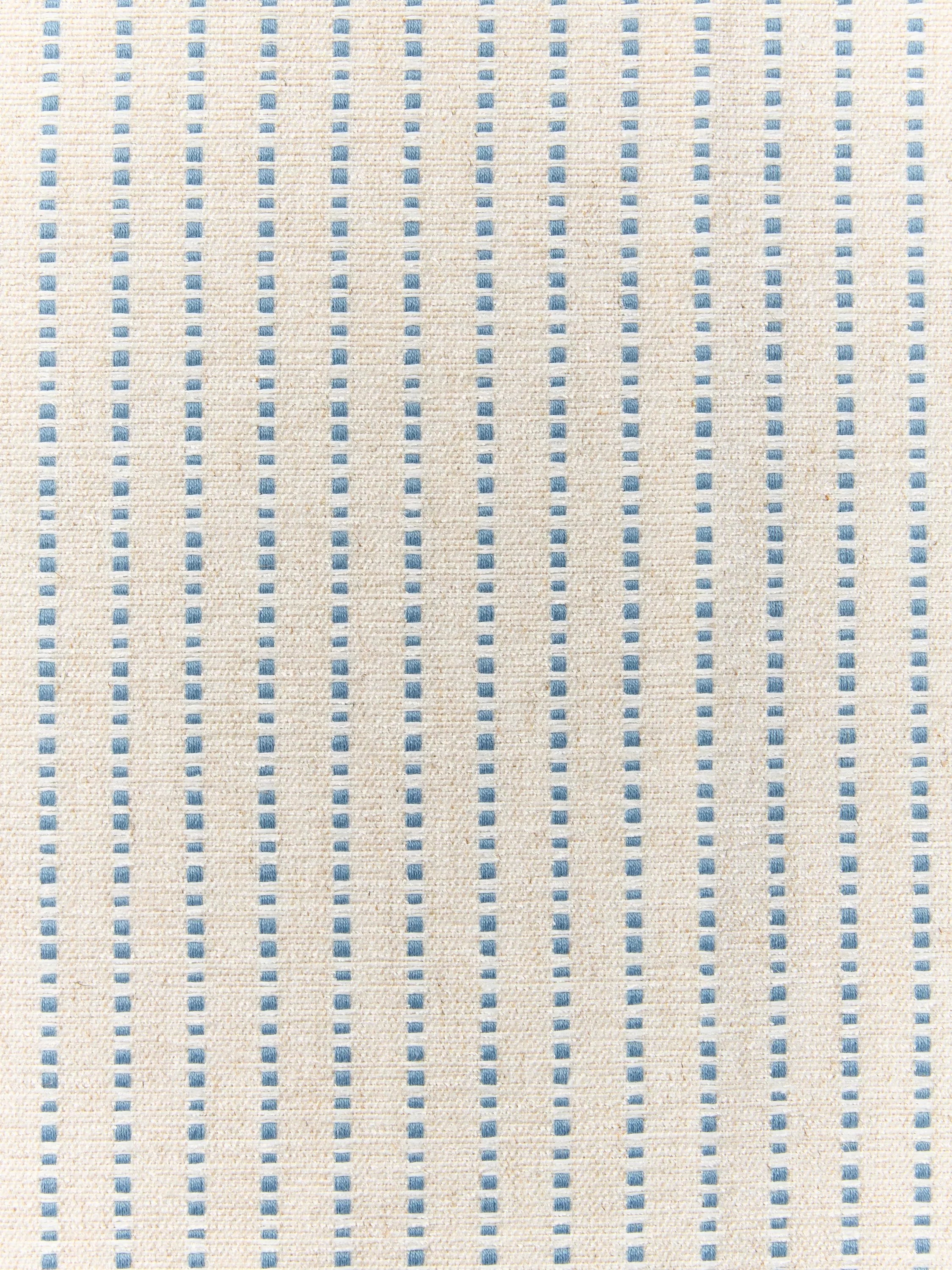 John Lewis Fleck Stripe Furnishing Fabric, Lake Blue