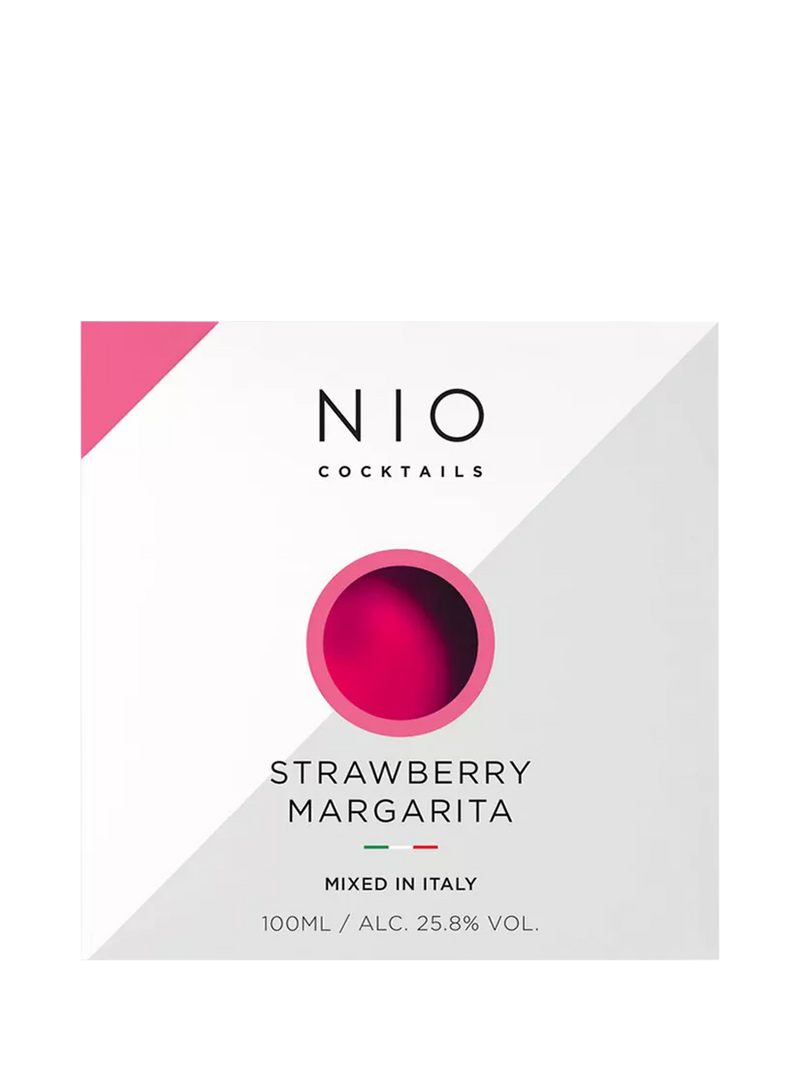 NIO Cocktails Strawberry Margarita cocktail 100ml, imported from the UK