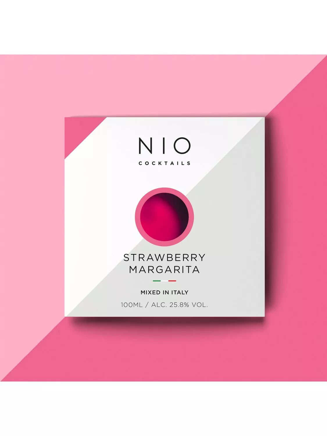 NIO Cocktails Strawberry Margarita cocktail 100ml, imported from the UK