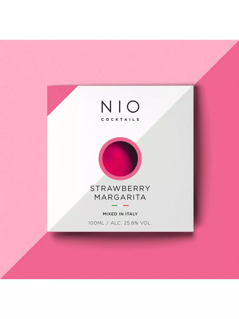 NIO Cocktails Strawberry Margarita cocktail 100ml, imported from the UK