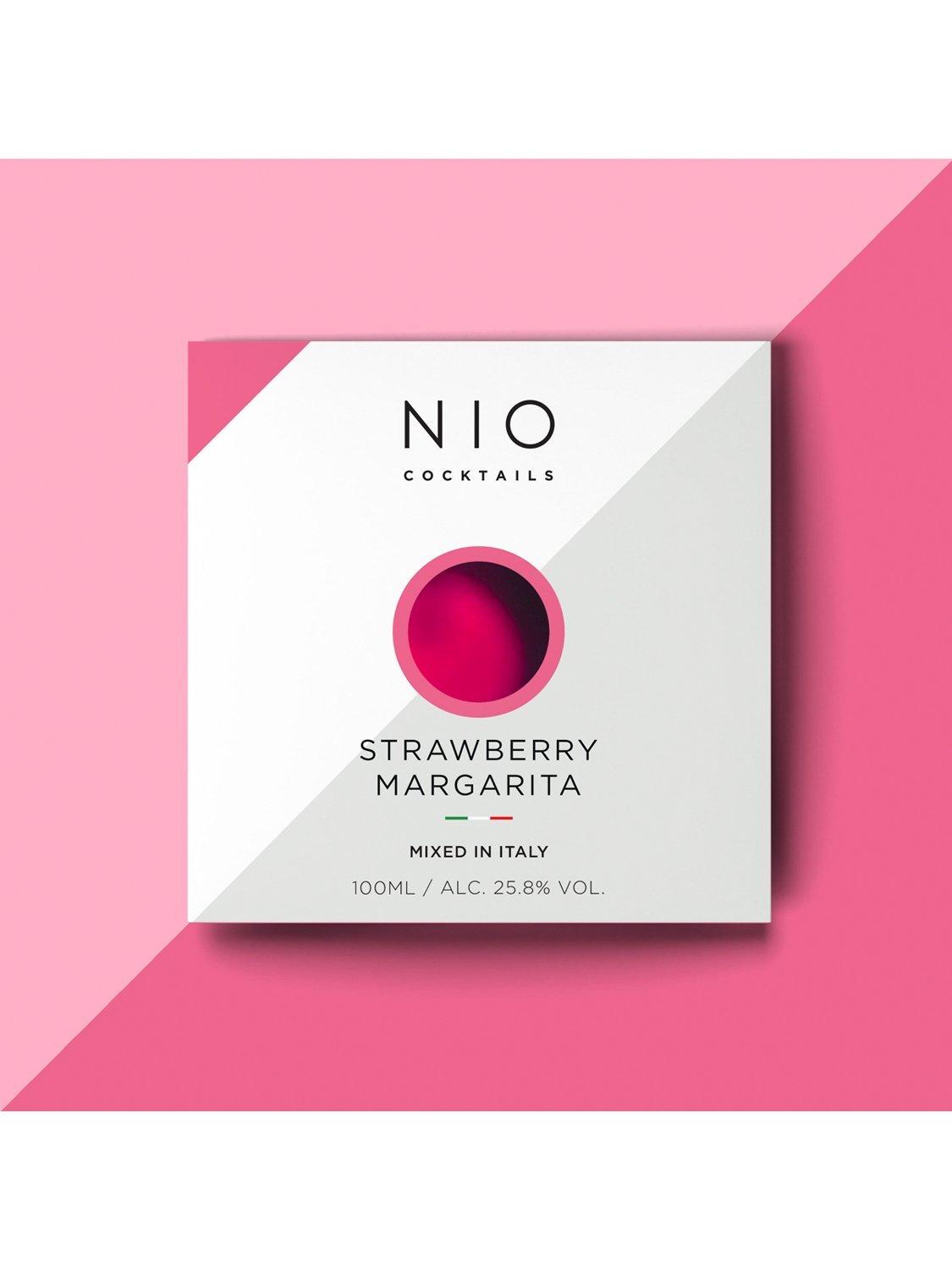 NIO Cocktails Strawberry Margarita cocktail 100ml, imported from the UK