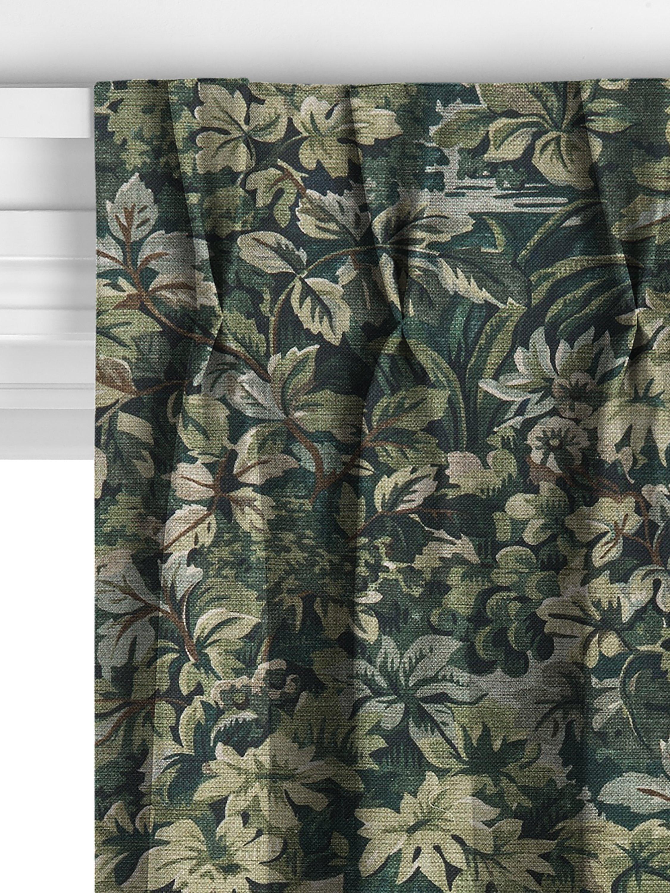 John Lewis Giardino made to measure curtains dark khaki, imported from the UK