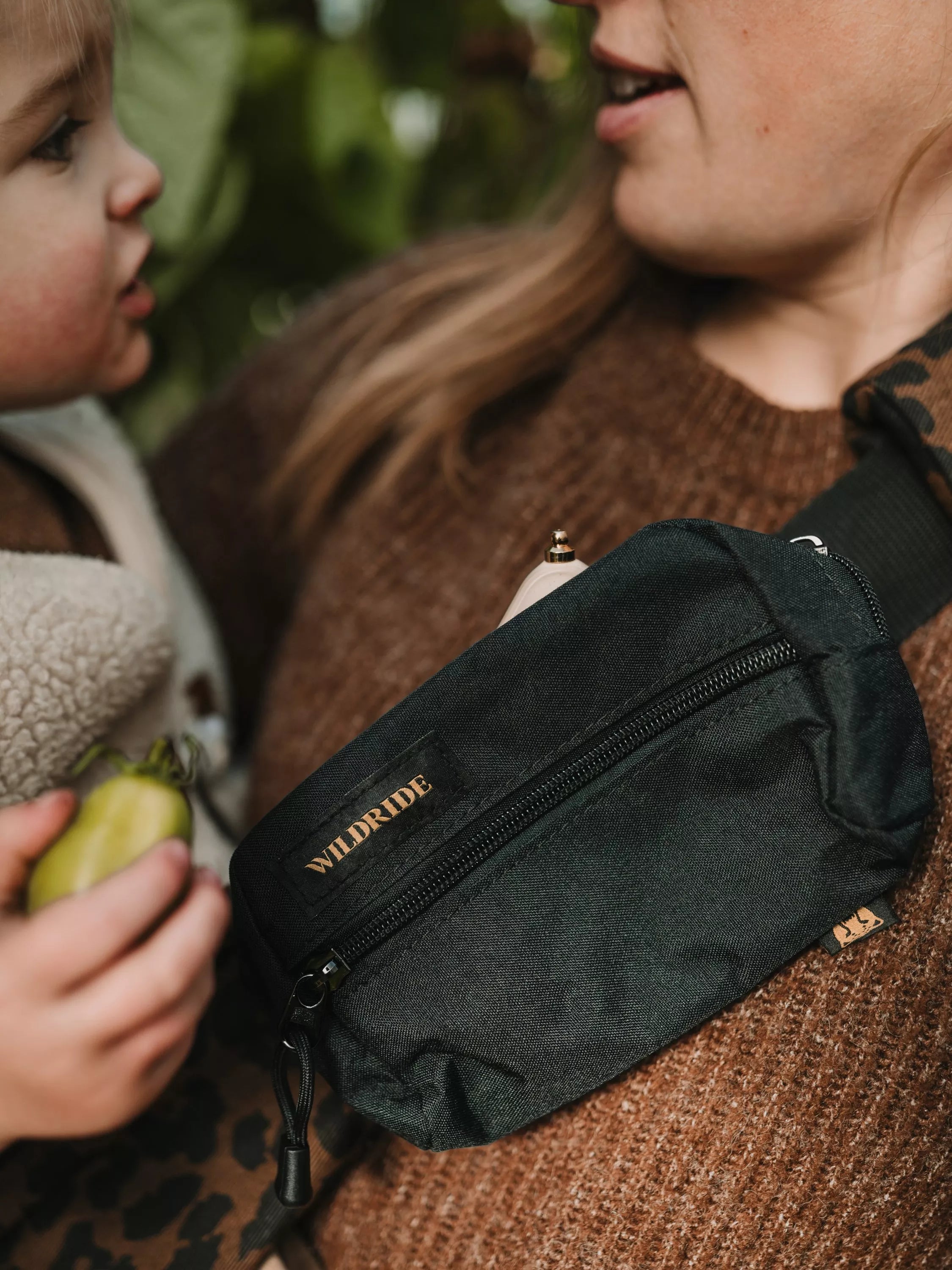 Wildride black slider bag for baby carrier - British product
