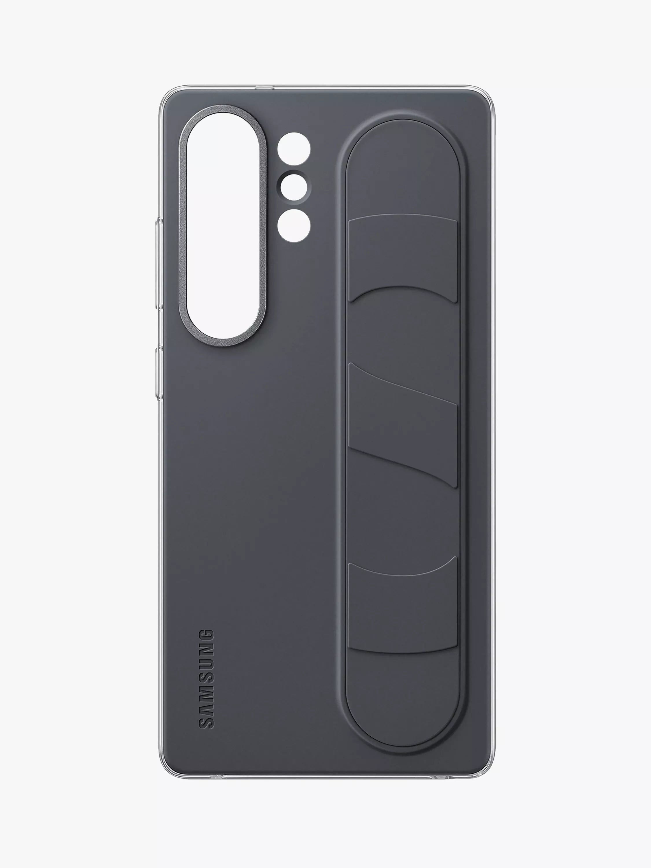 Samsung Galaxy S25 Ultra silicone grip case with stand black, UK version