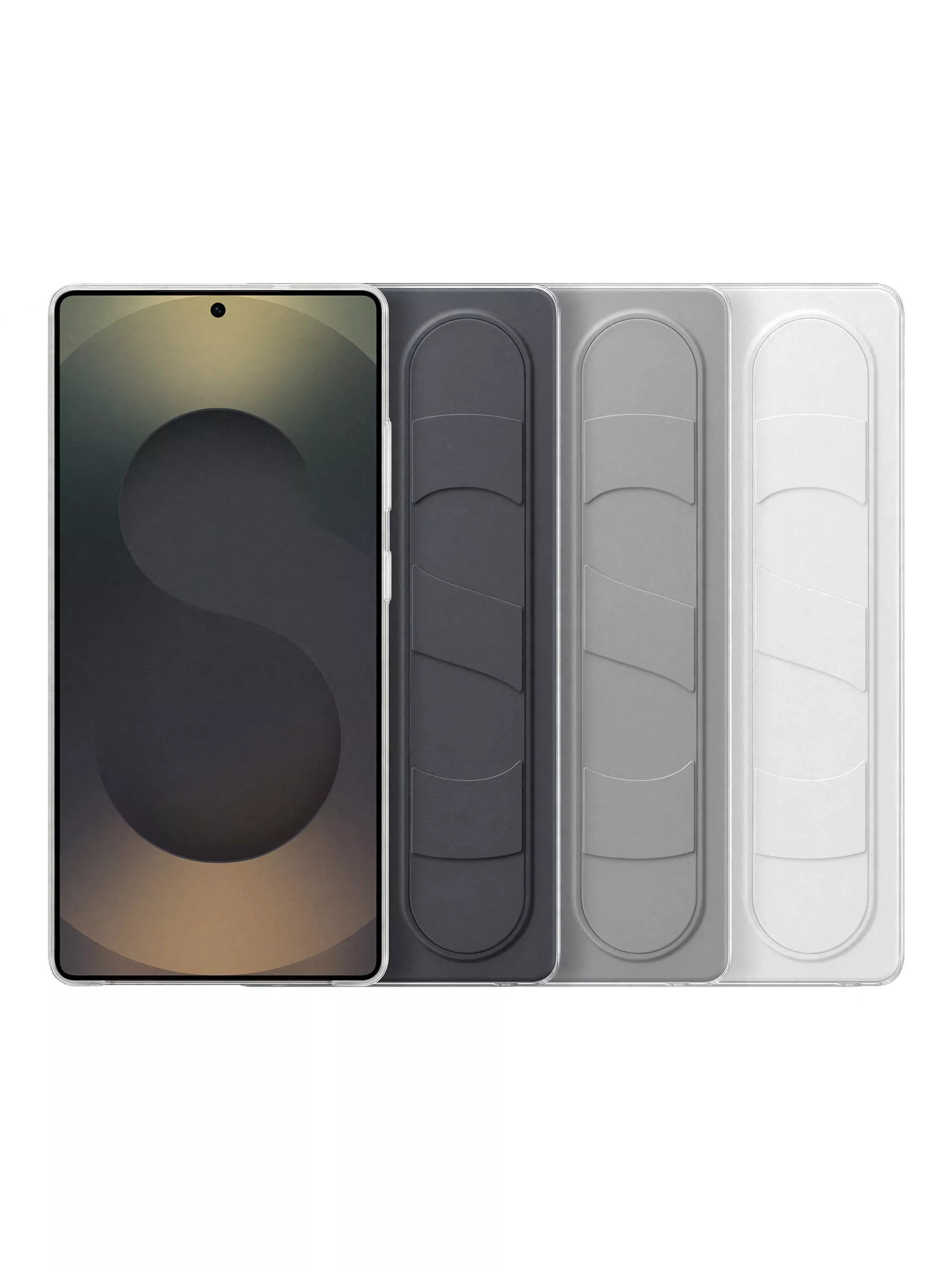 Samsung Galaxy S25 Ultra silicone grip case with stand black, UK version