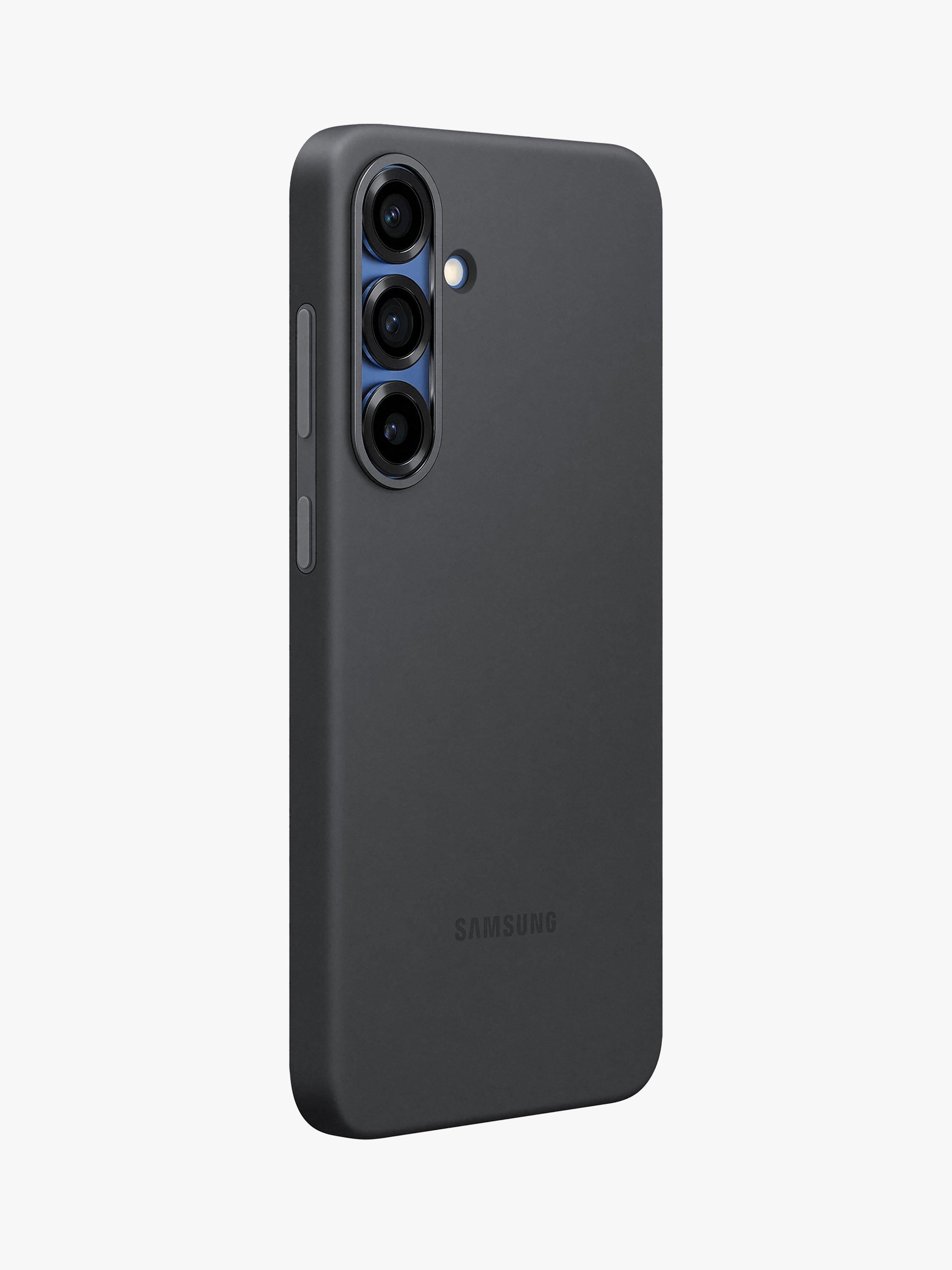 Samsung Galaxy S25+ silicone case in black, UK version