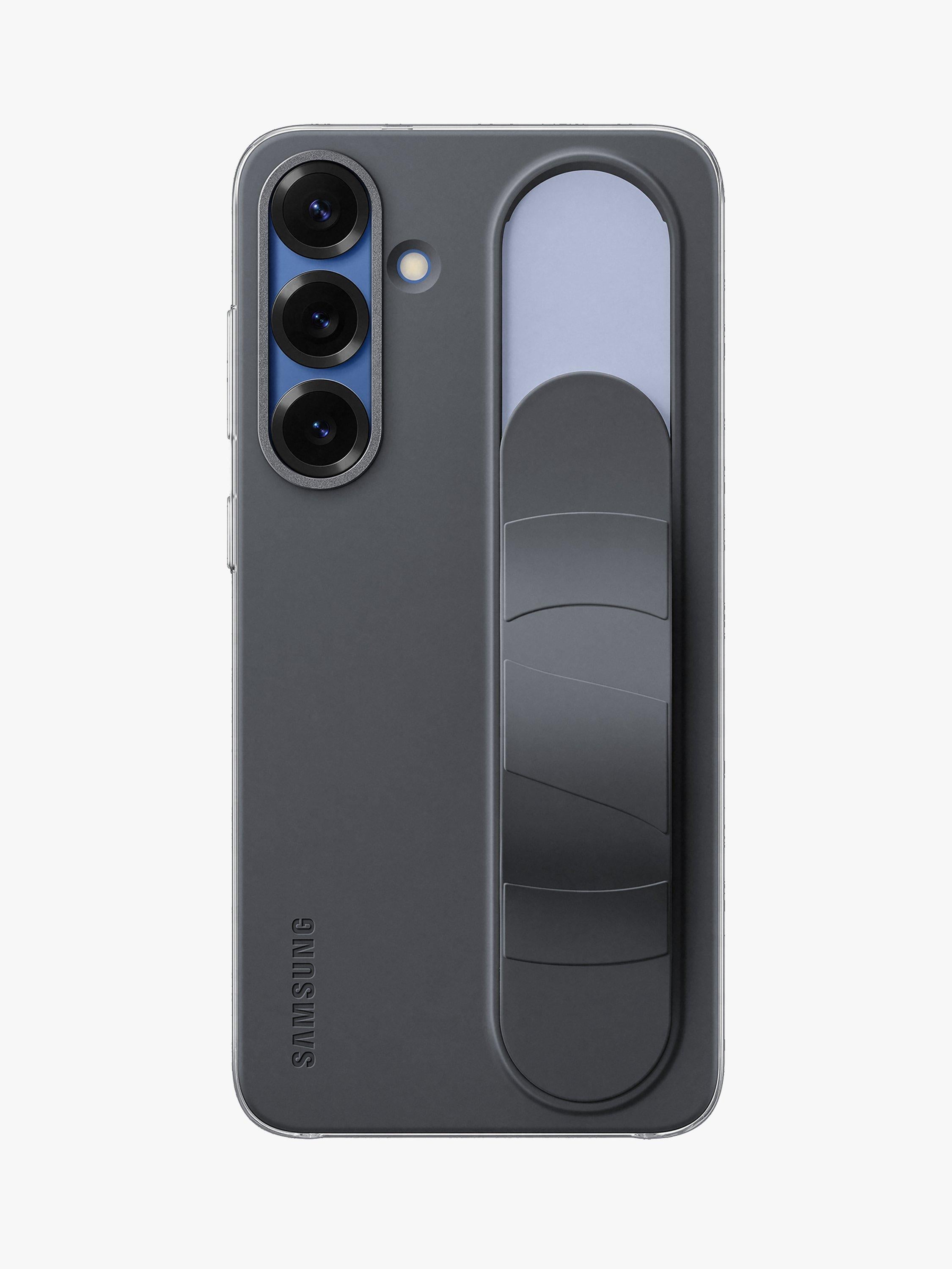Samsung silicone grip phone case with stand Black, UK version