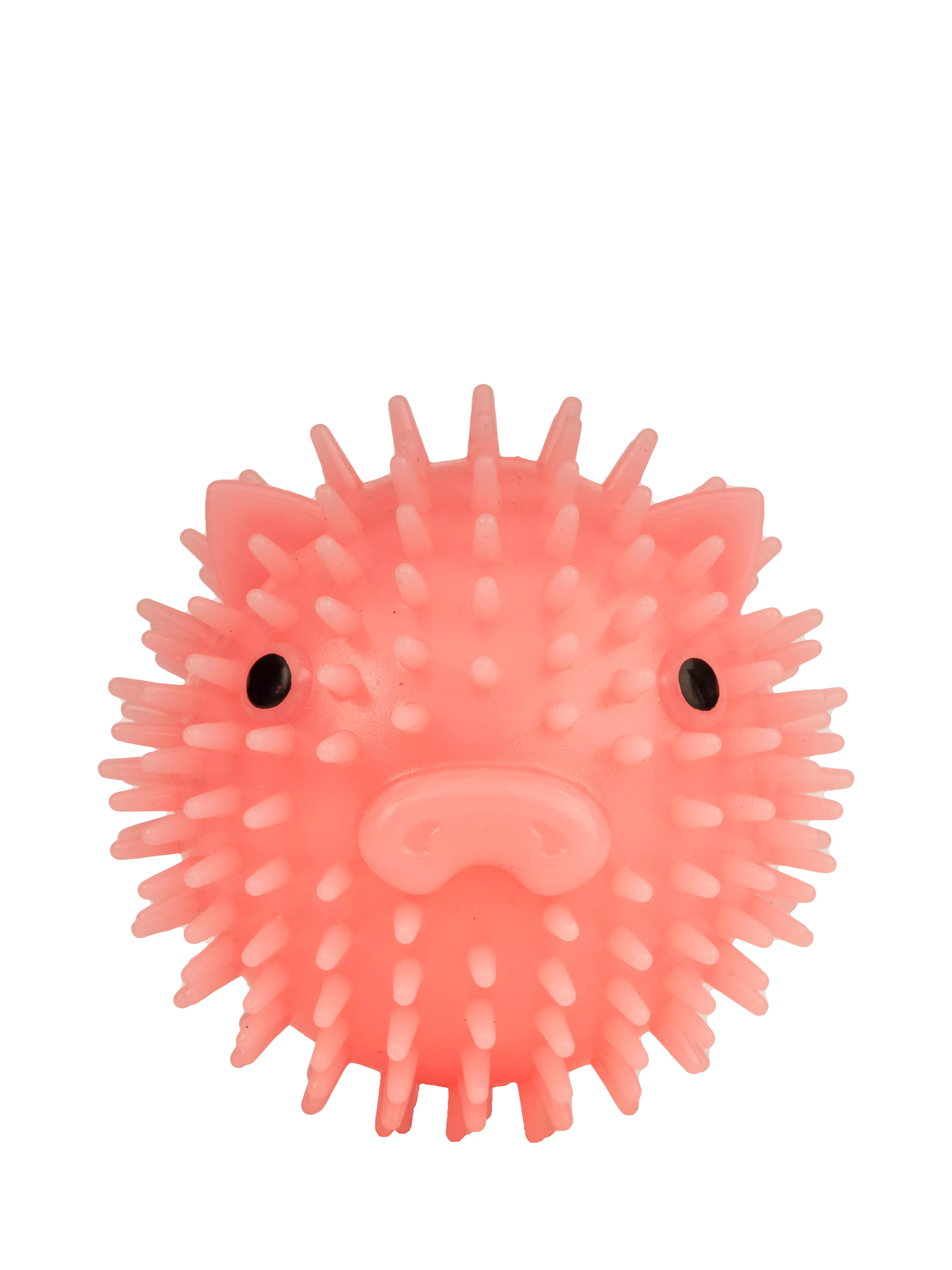 Kikkerland Kobe Piggy Dog Ball pink bacon-scented squeaky toy, imported from the UK