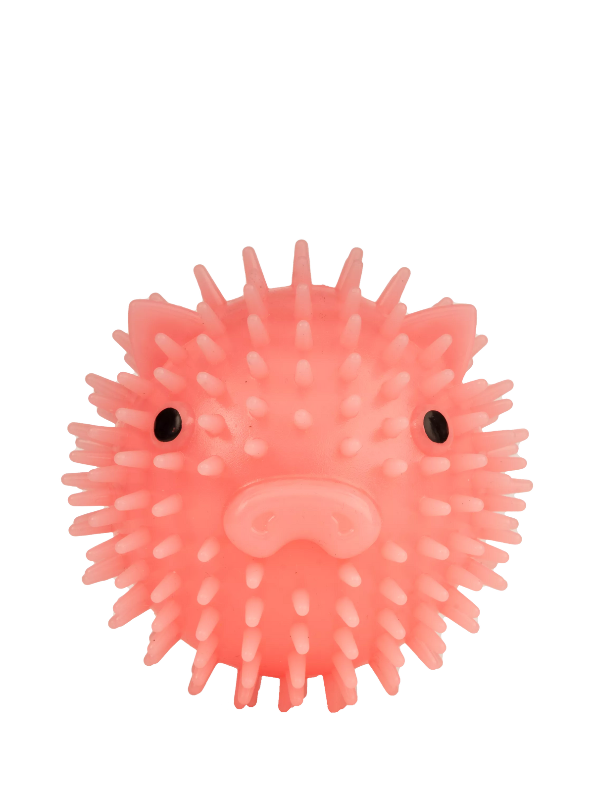 Kikkerland Kobe Piggy Dog Ball pink bacon-scented squeaky toy, imported from the UK