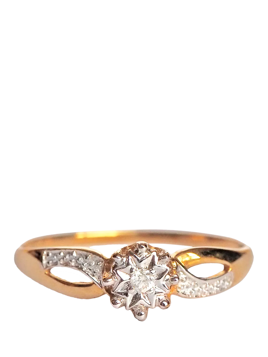 L&T Heirlooms solitaire diamond ring UK size S - British product