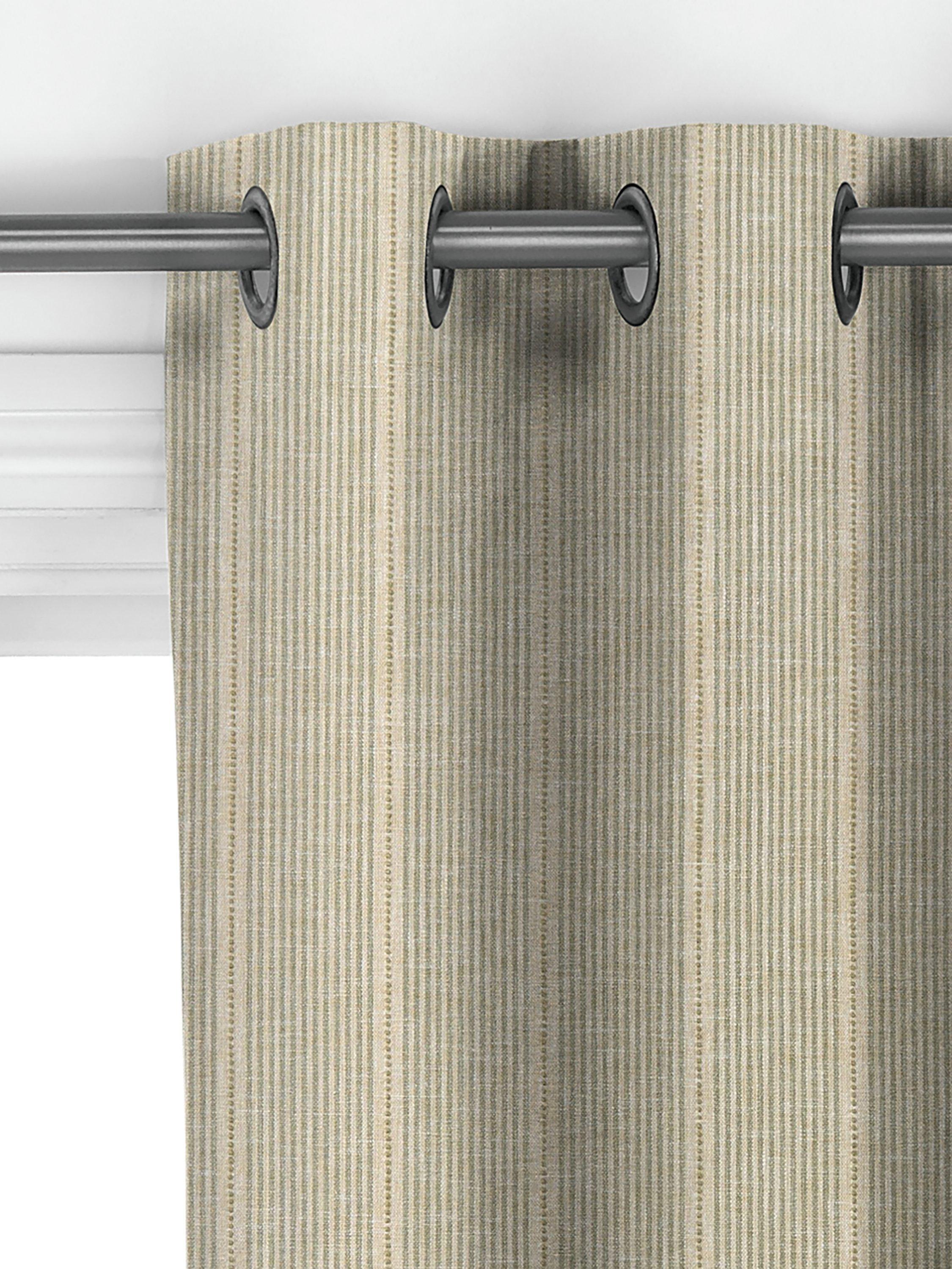 John Lewis Myrtle Green stripe curtains made to measure (British brand)