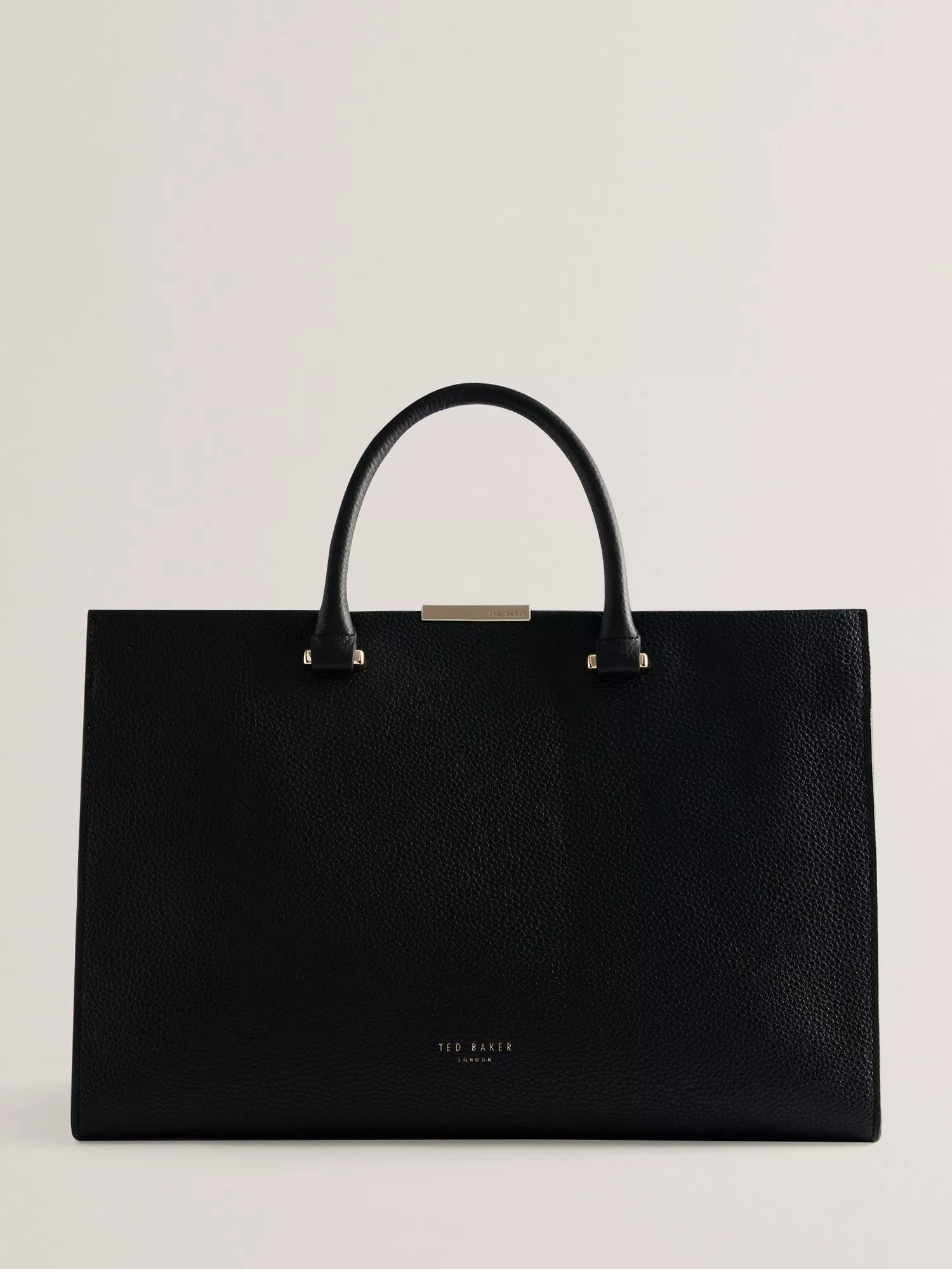 Ted Baker Rosane medium tote bag in black leather (British brand)