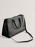 Ted Baker Rosane medium tote bag in black leather (British brand)