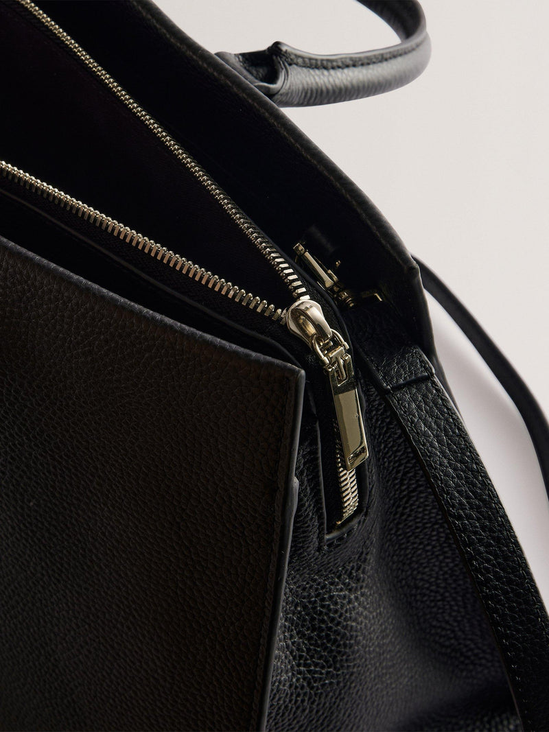 Ted Baker Rosane medium tote bag in black leather (British brand)