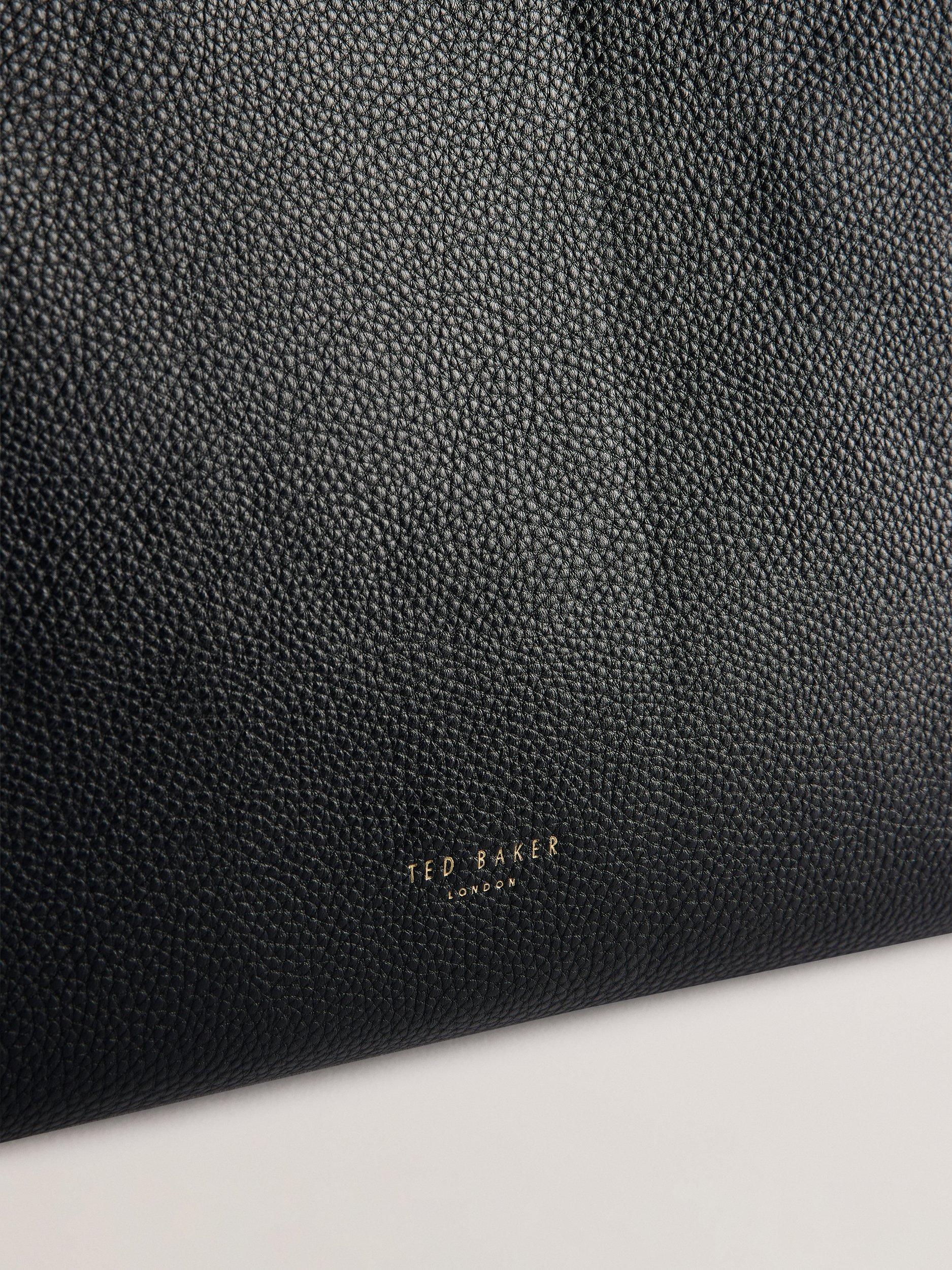 Ted Baker Rosane medium tote bag in black leather (British brand)