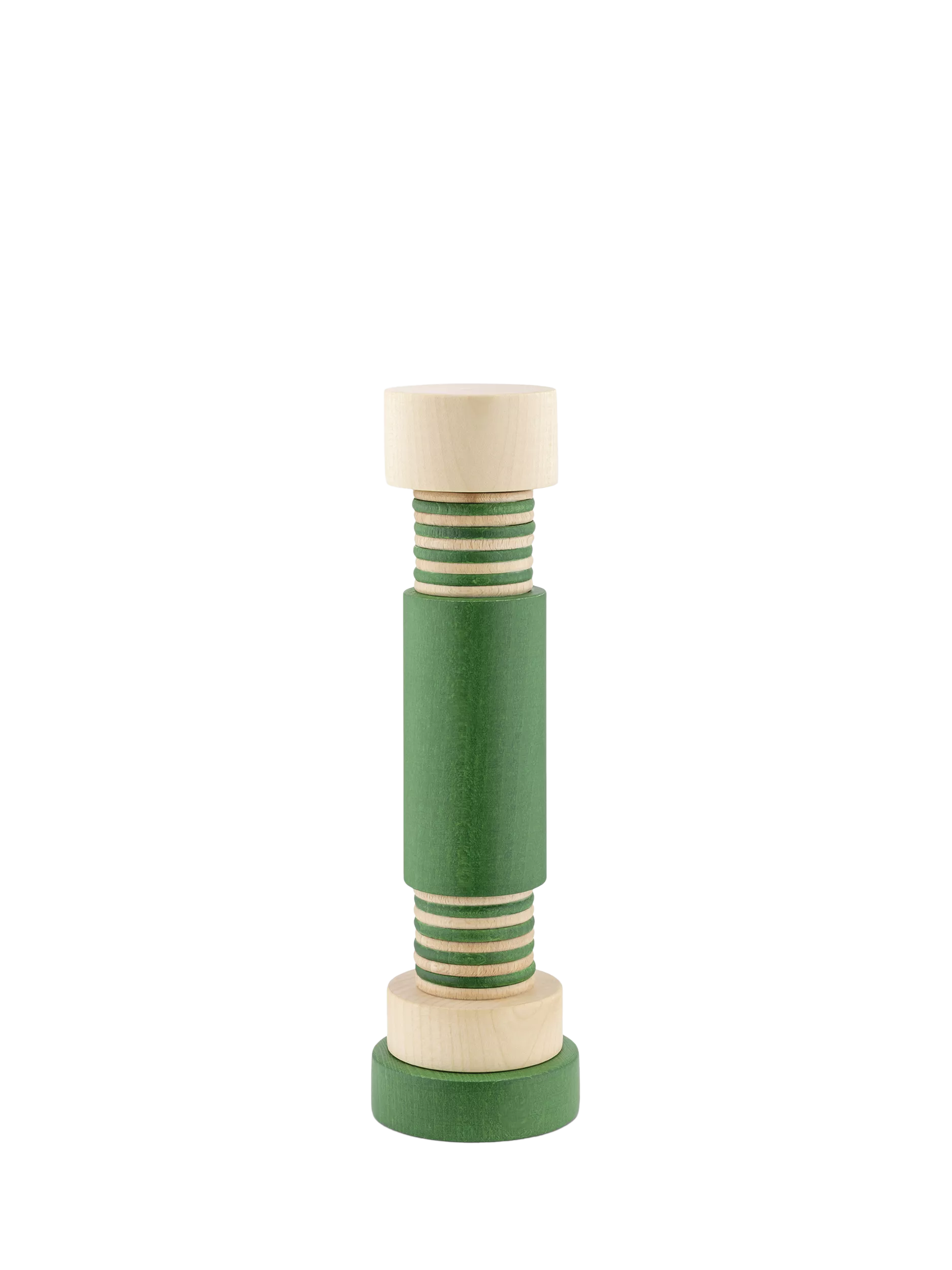 Alessi Twergi beech wood salt mill green 25cm - British product