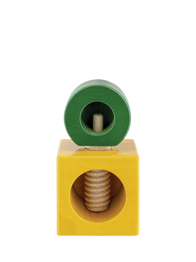 John Lewis Alessi Twergi Beech Wood Nutcracker Yellow/Green- Buy online at McGrocer