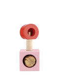 Alessi beech wood nutcracker in pink and red - British product