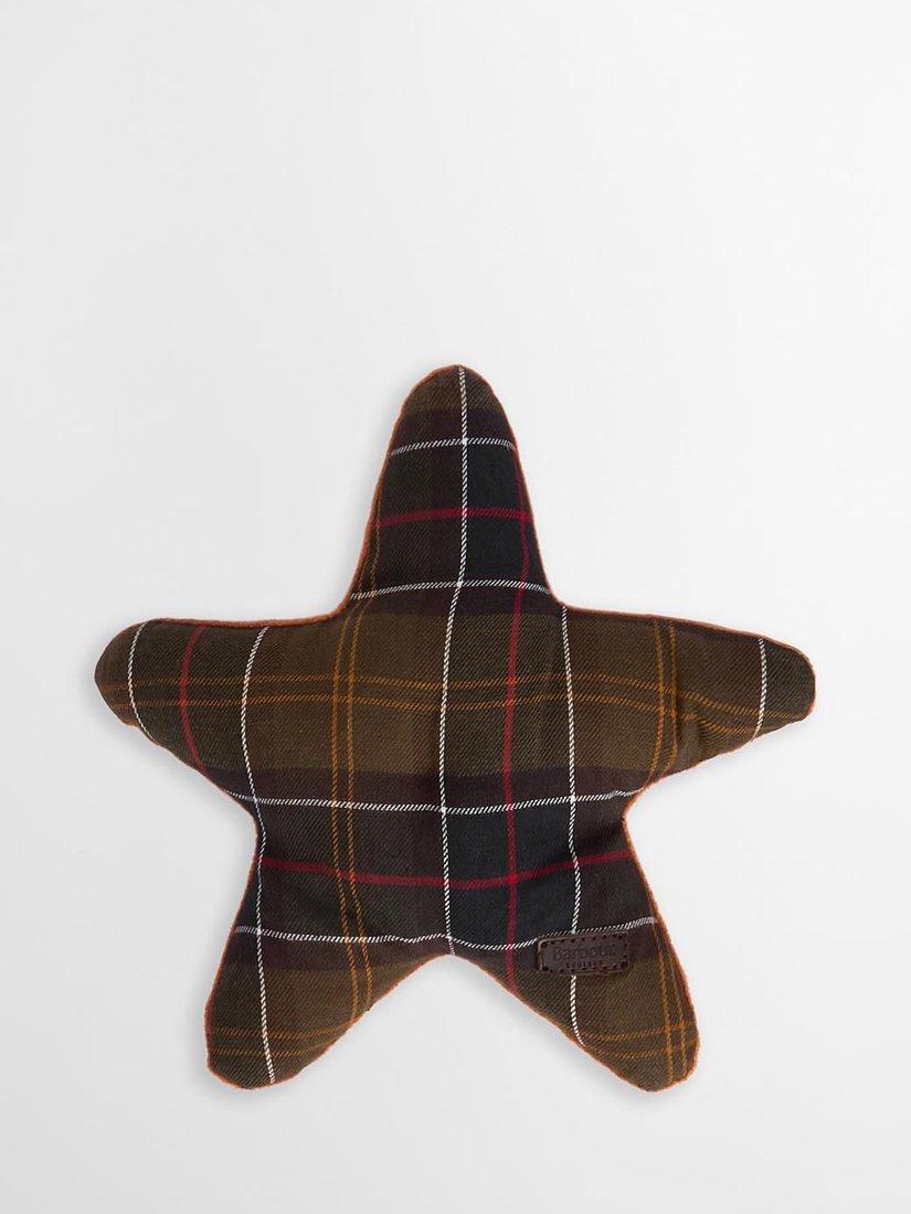 Barbour starfish squeaky dog toy plush, imported from the UK