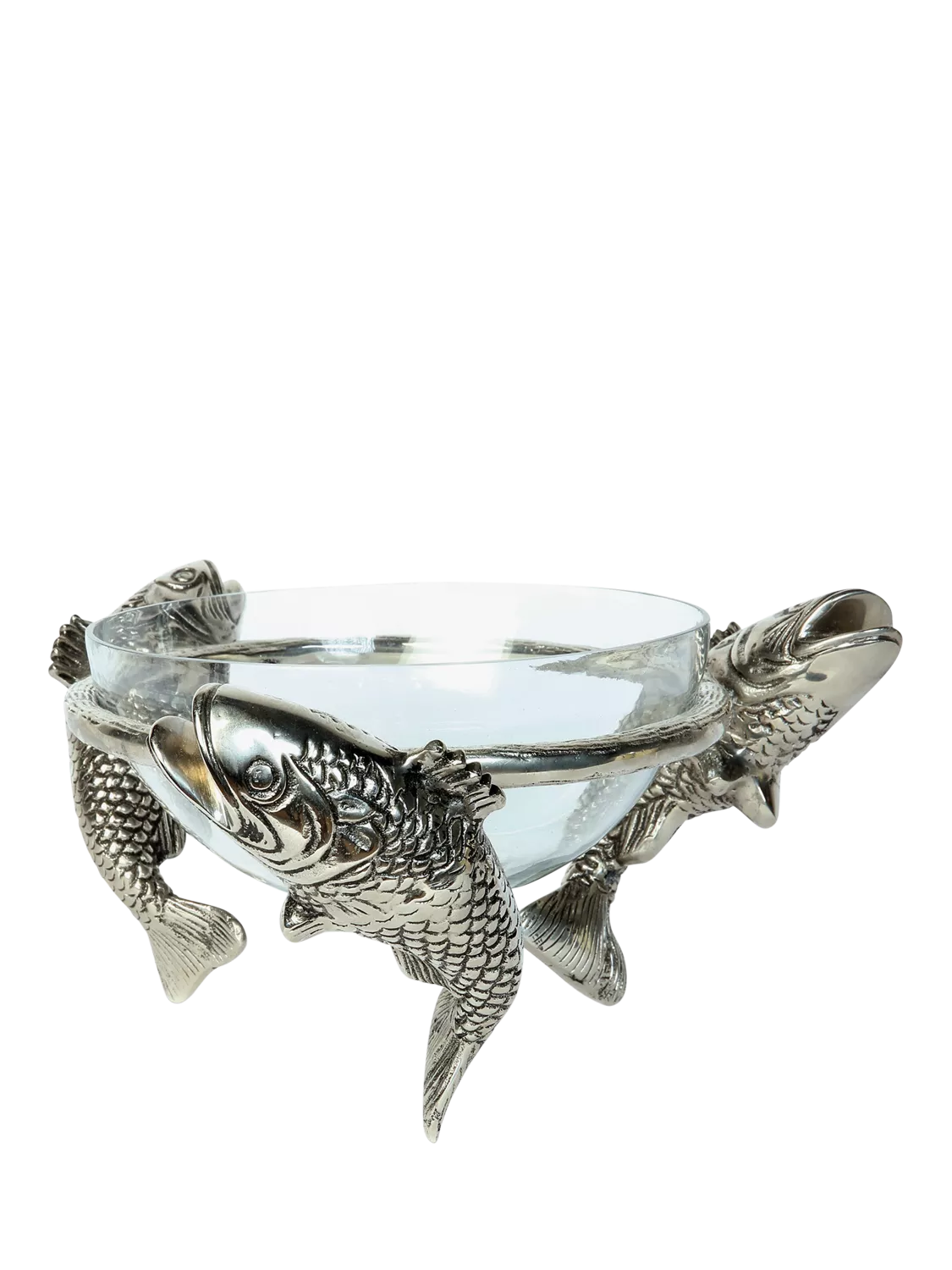 Culinary Conepts 3 leaping fish glass bowl - British product