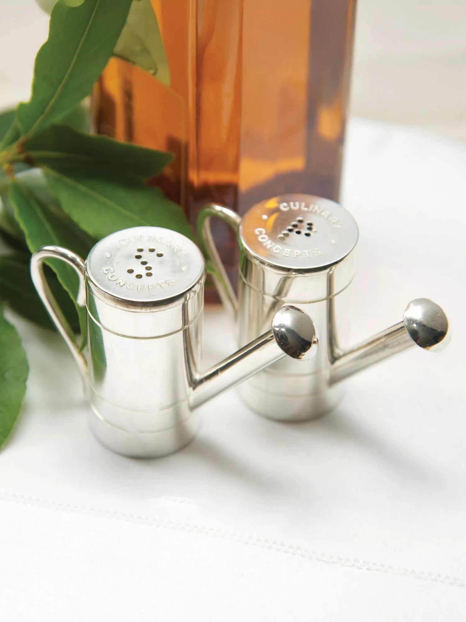 Culinary Concepts watering can salt and pepper set, imported from the UK