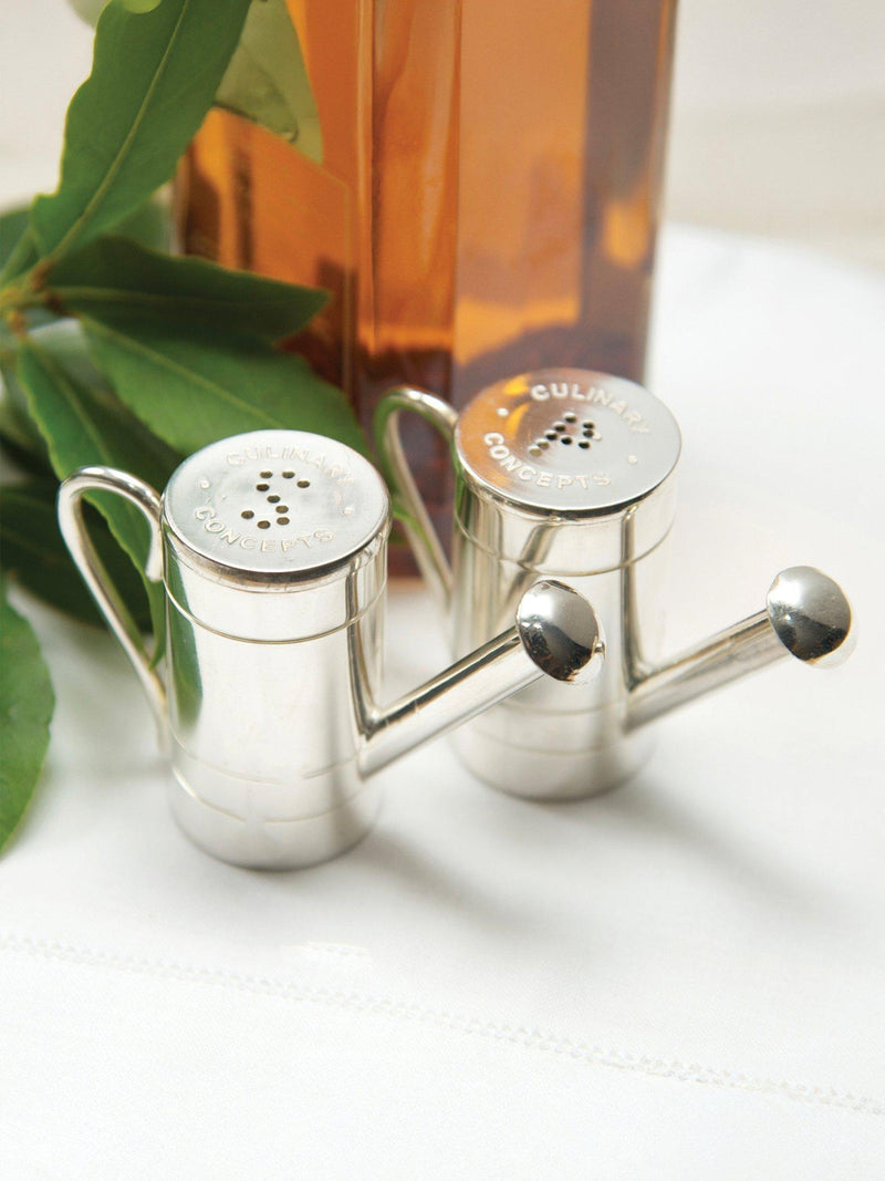 Culinary Concepts watering can salt and pepper set, imported from the UK