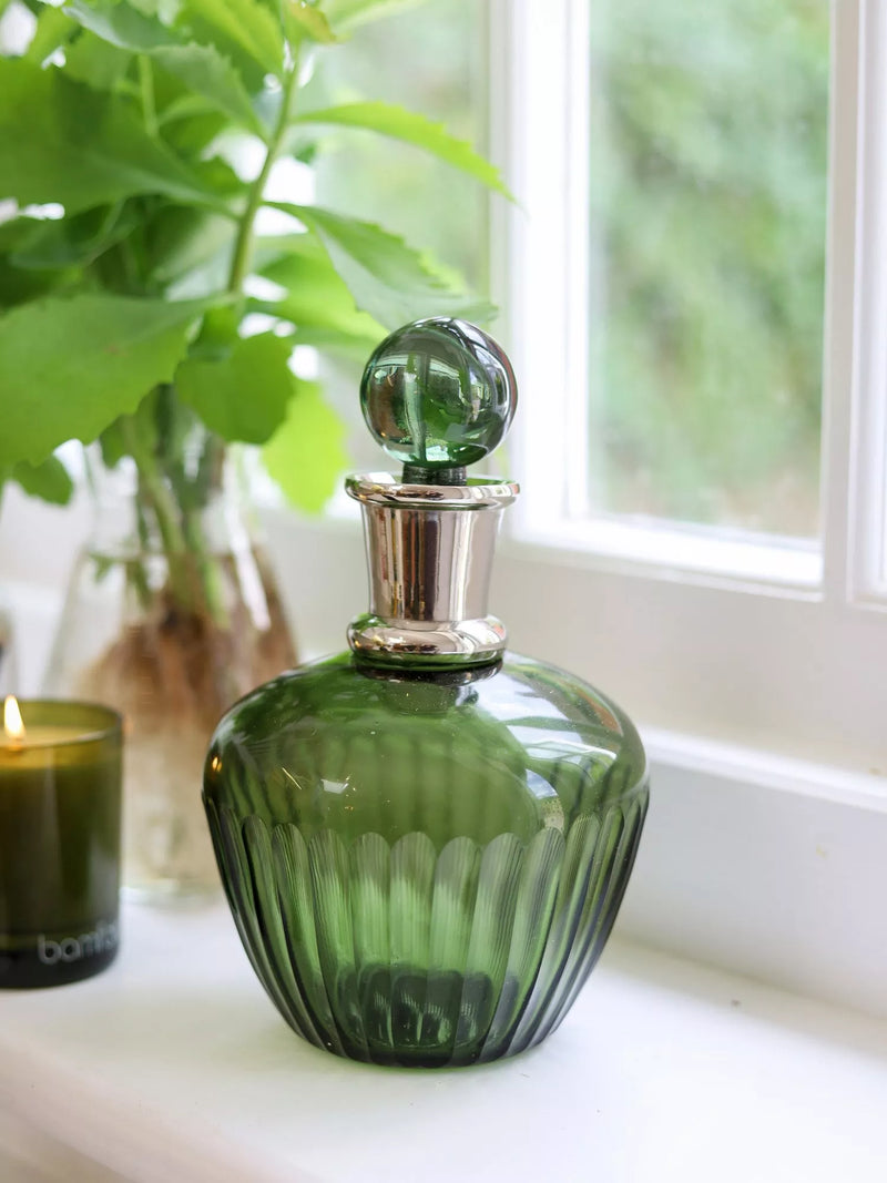 Culinary Concepts emerald glass decanter 1L, imported from the UK