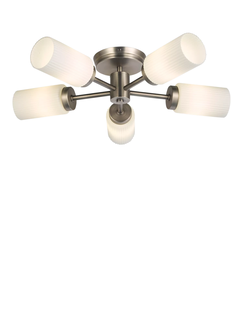 John Lewis Brompton 5 Arm Flush Ceiling Light