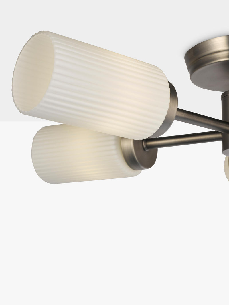John Lewis Brompton flush ceiling light with five arms H12xW50xD50cm, UK version
