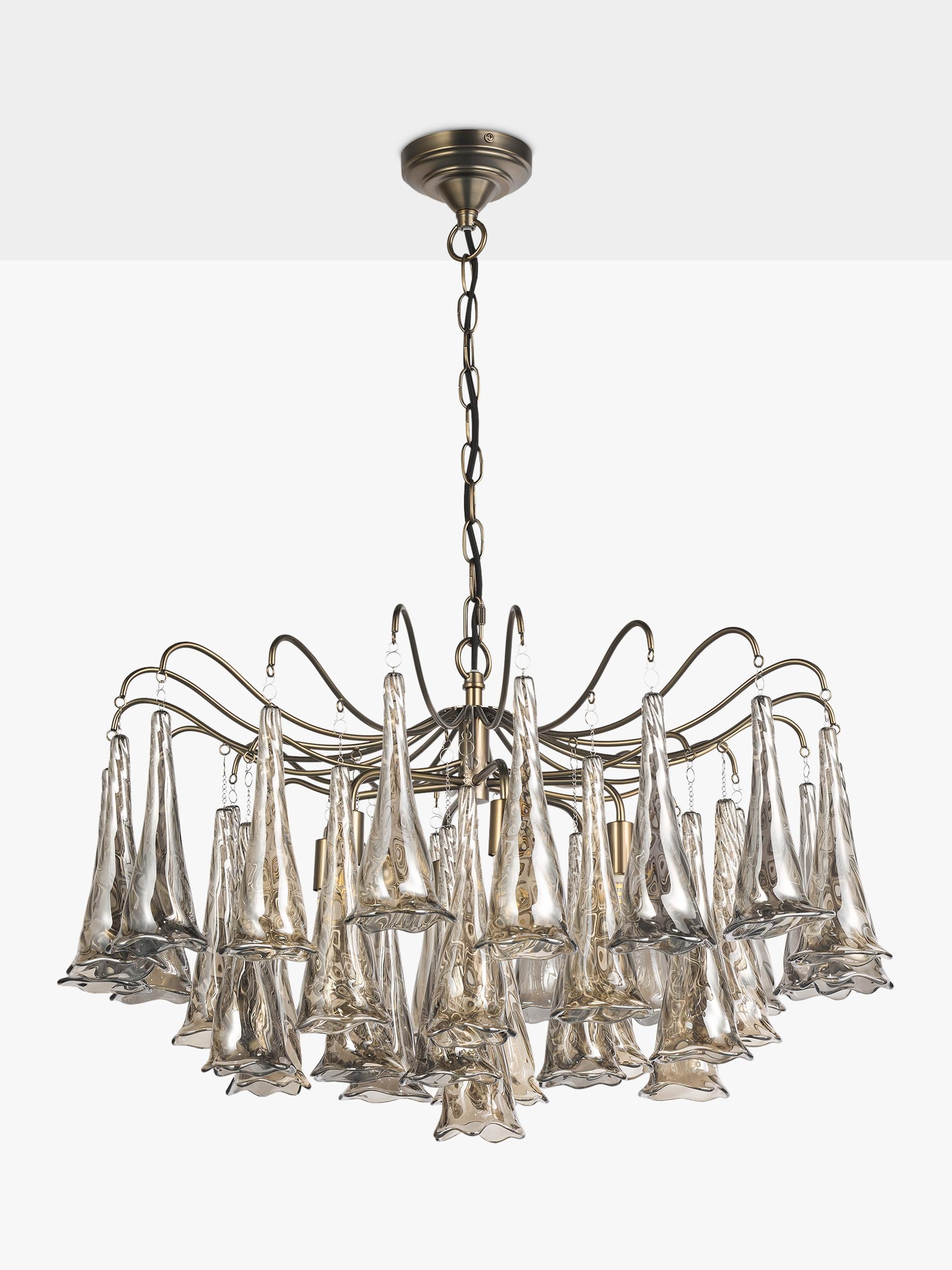 John Lewis Beatrix chandelier antique bronze, imported from the UK