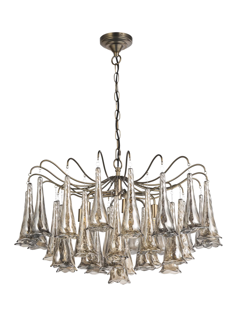 John Lewis Beatrix chandelier antique bronze, imported from the UK