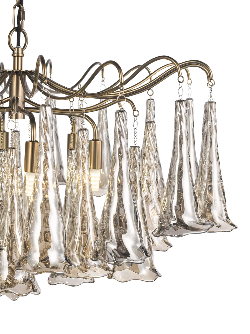 John Lewis Beatrix chandelier antique bronze, imported from the UK