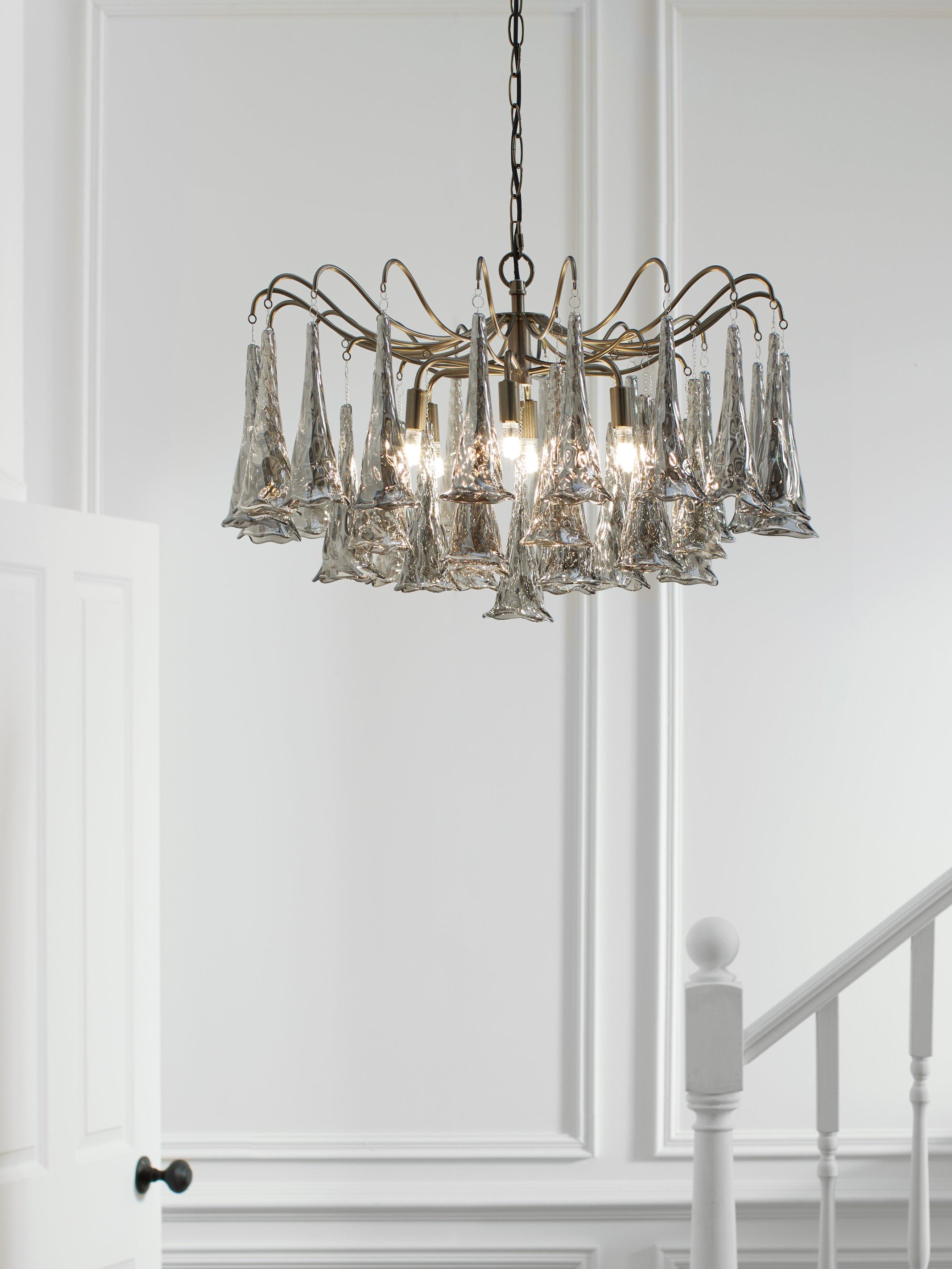 John Lewis Beatrix chandelier antique bronze, imported from the UK