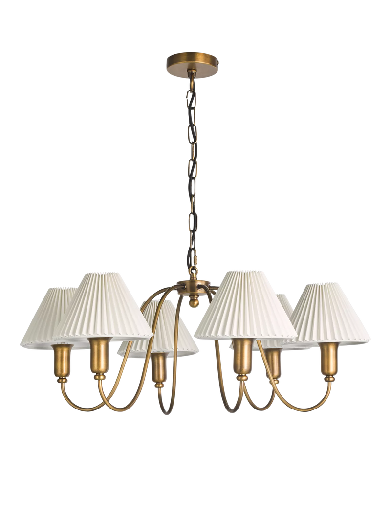 John Lewis ceiling light six-arm candelabra - British product