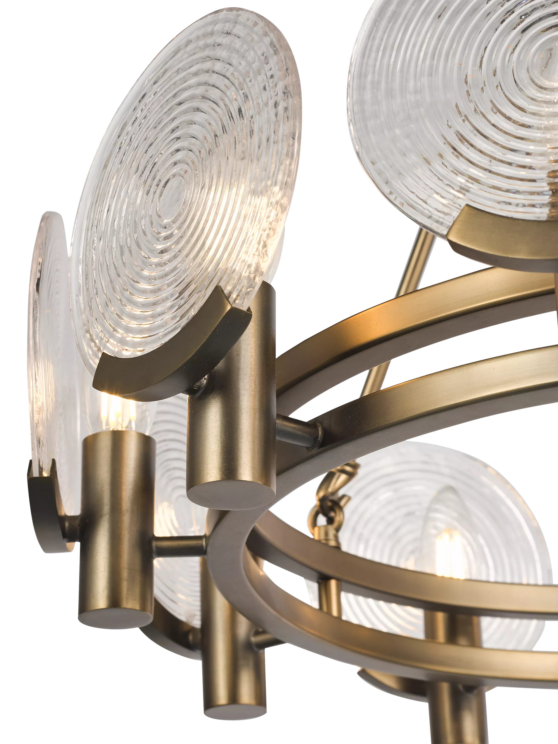 John Lewis Cast Glass Ceiling Light Antique Bronze, imported from the UK